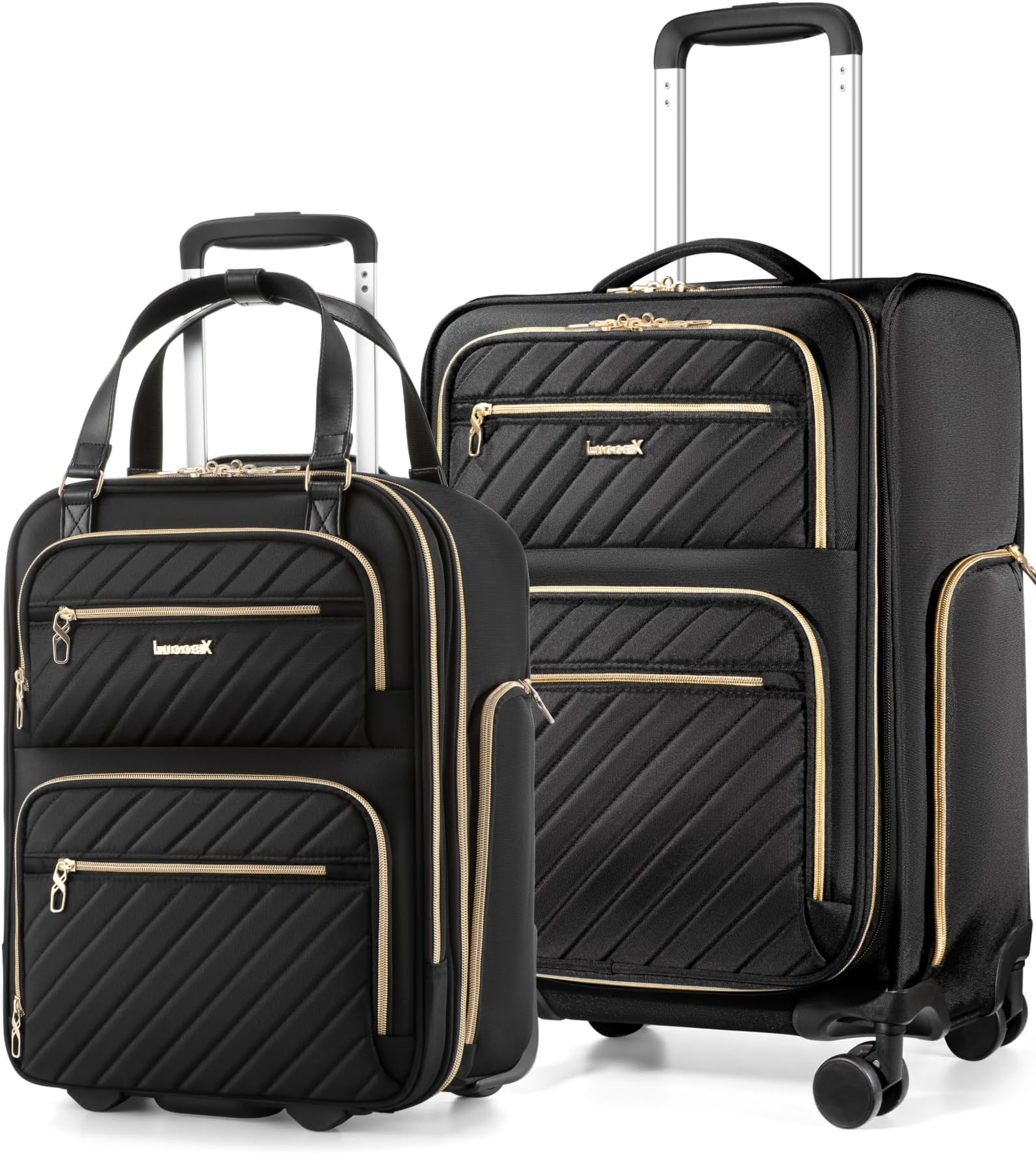 Stylish Underseat Carry On Luggage with Wheels