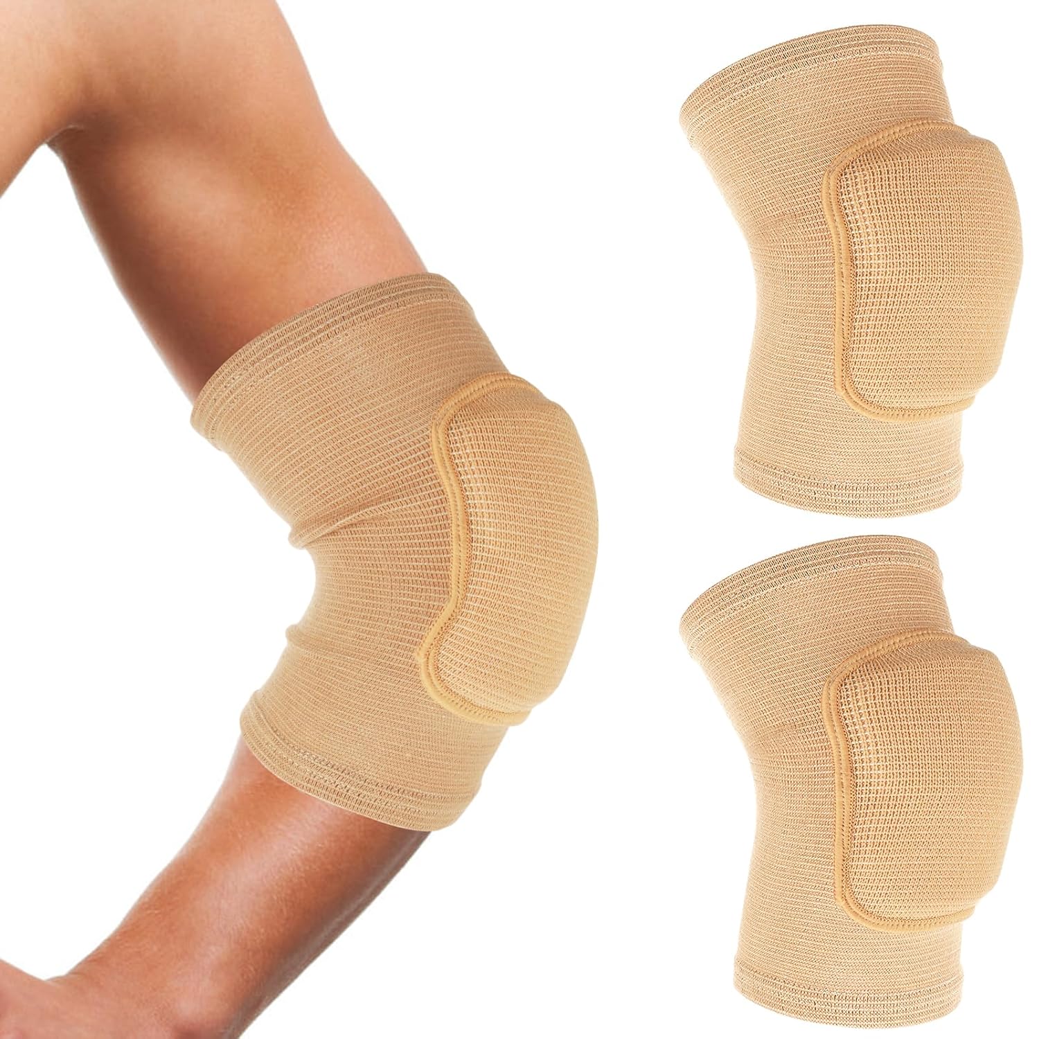 Arm Brace Pads Elbow Protector Strap Pair, Breathable Anti-Collision Sponge Tendonitis Fitness Volleyball Basketball Tennis Golfers Knee Support Band for Kids Men Women Elderly - Image 8