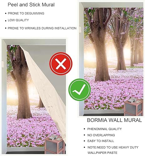 Miniatura 6 de Bormia Road Forest - Papel pintado de pared para dormitorio, tamaño grande, 151 x 105 pulgadas