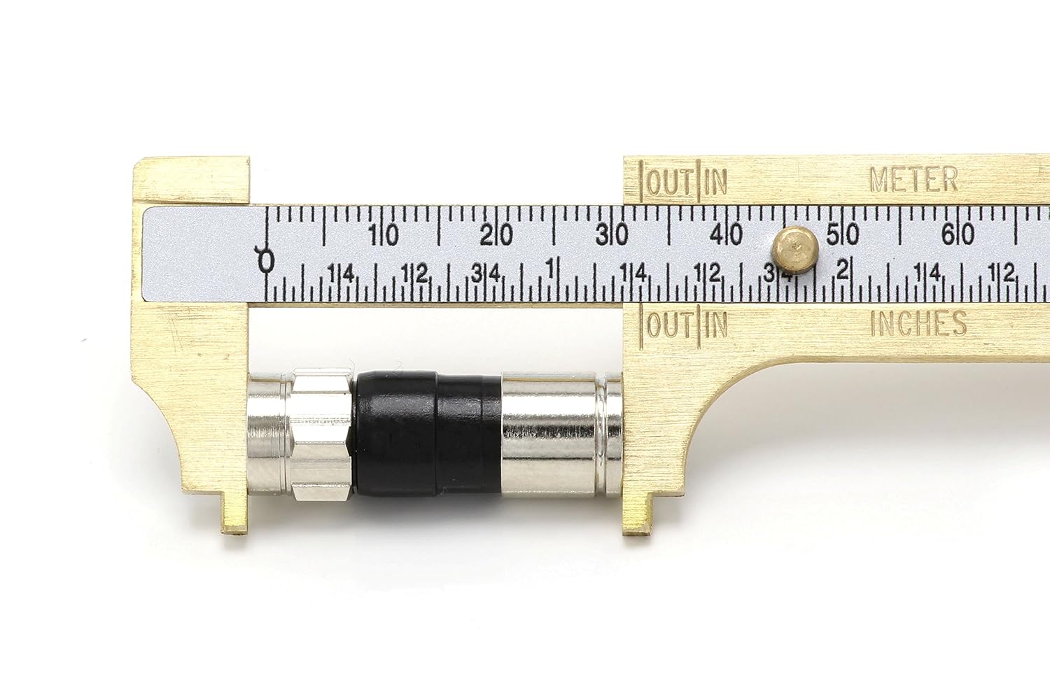 Coaxial Cable Compression Fitting - 25 Pack Connector - for RG6 Coax Cable - with Weather Seal O Ring and Water Tight Grip
