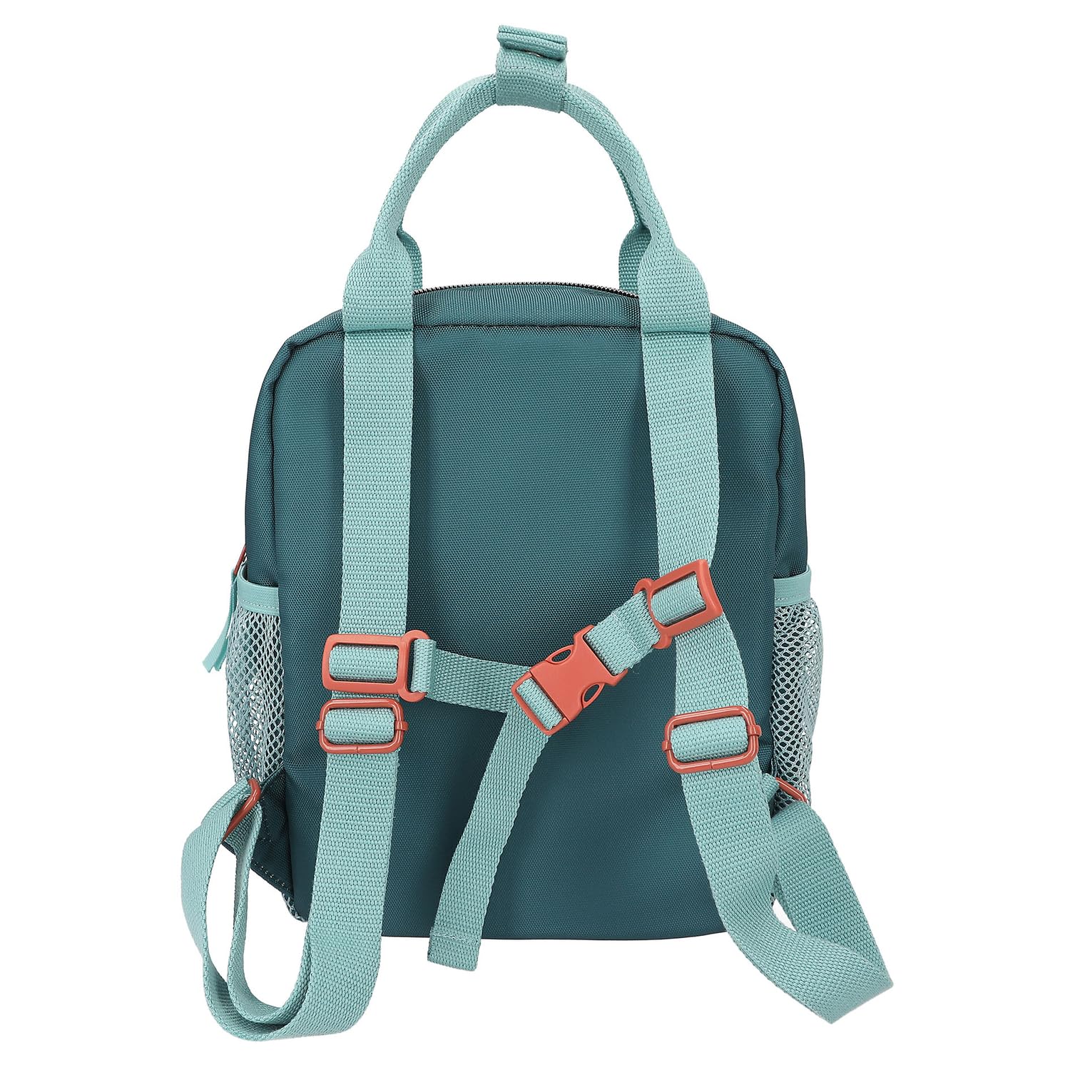 Depesche 11778 Dino World Danger - Rucksack für Kinder in Dunkelgrün mit Trex Motiv, Tasche mit verstellbaren Trägern und Seitentaschen
