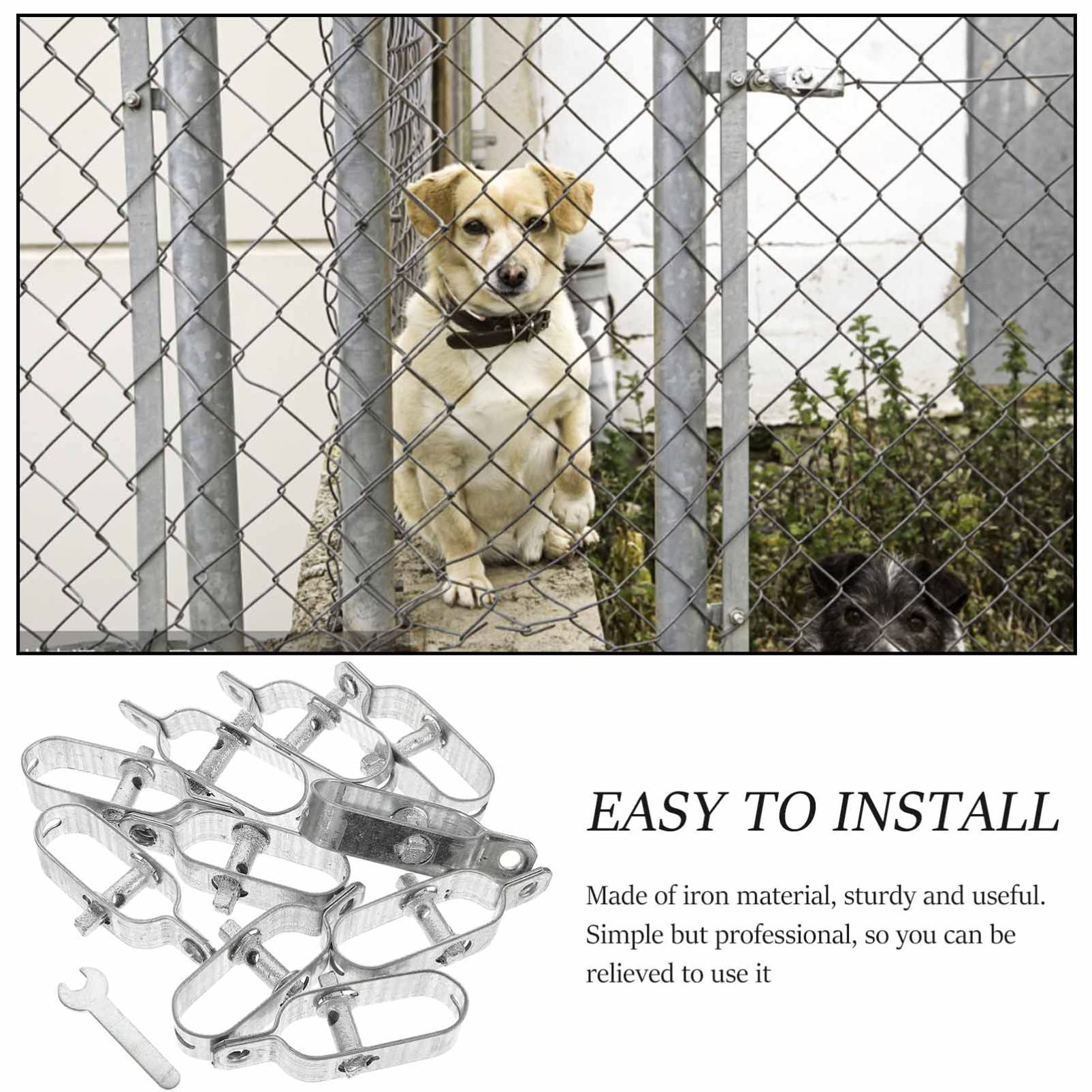 10pezzi Tenditore Filo Acciaio Heavy Duty e Resistente All Usura Per Reti e Giardini