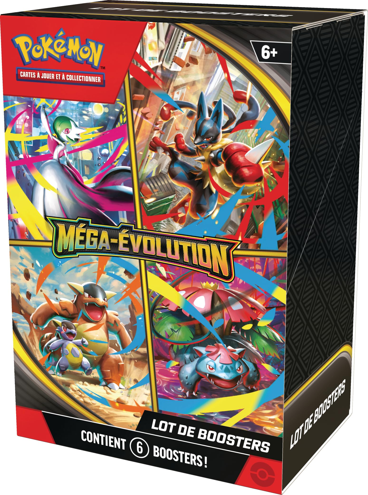 Pokémon : Lot de boosters Méga-Évolution du JCC Pokémon (6 boosters)