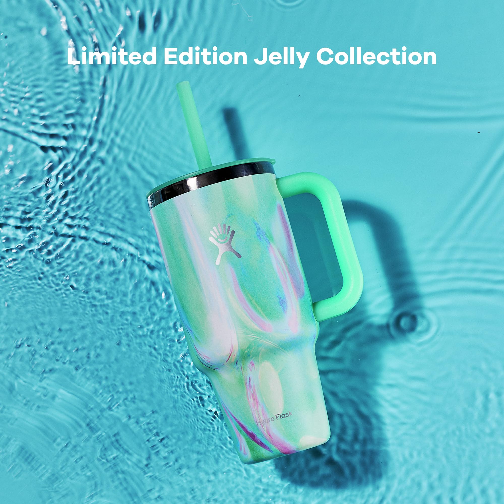 HYDRO FLASK, Travel Tumbler 946 ml (32 oz) with Closable Spill Proof Press-In Lid - Image 2