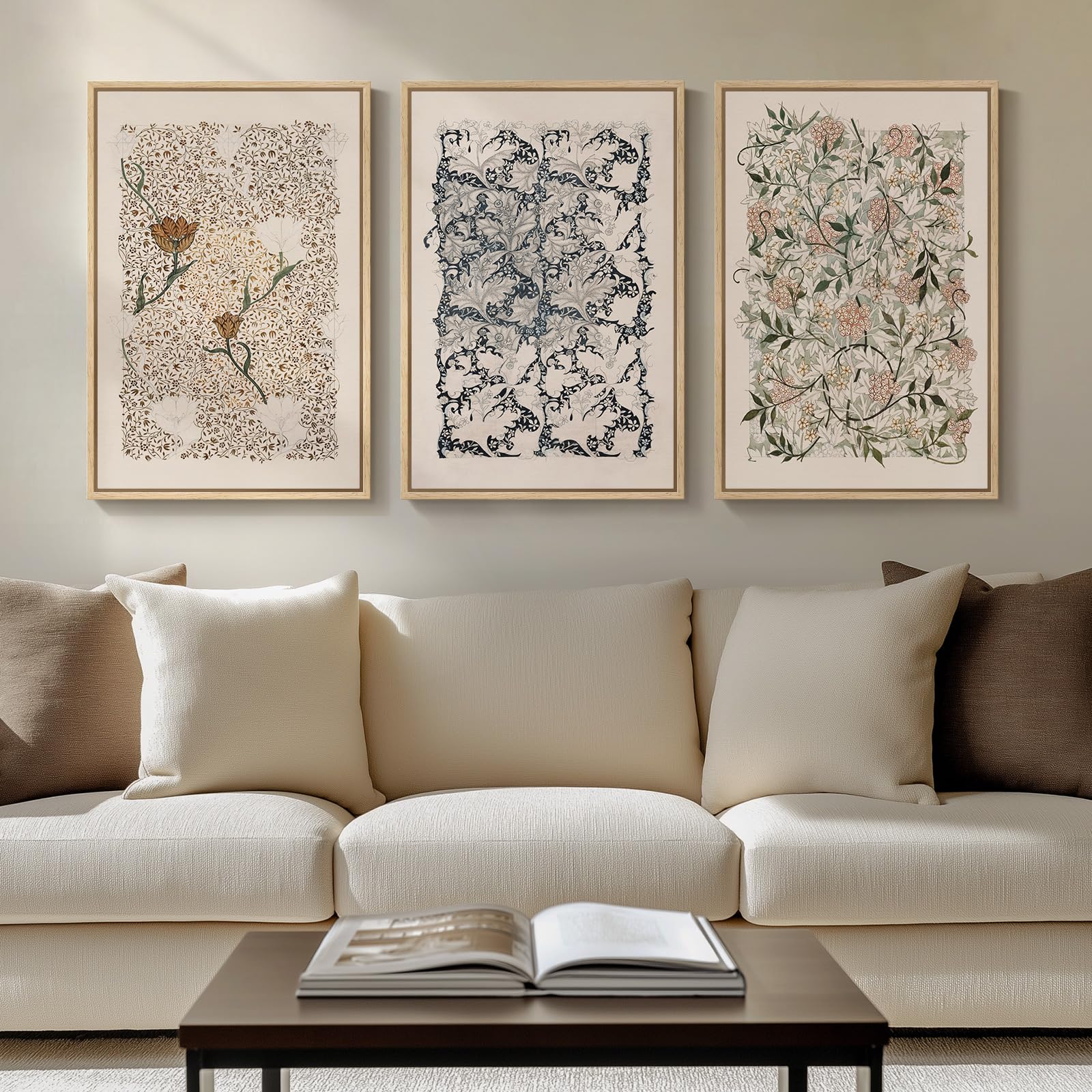 軒瓦 古瓦 モダン アンティーク ヴィンテージ レトロ wall art US Amazon.com: Framed William Morris Canvas Wall Art for Living Room