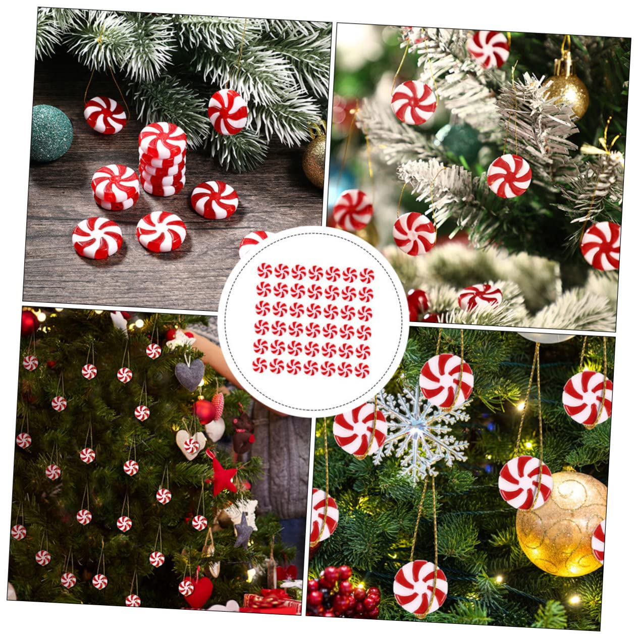 STOBAZA 350stücke Weihnachts-zuckerform- Für Weihnachtsbaum-Dekoration Farbenfrohe Weihnachtsornamente Für Festliche Stimmung Und -projekte