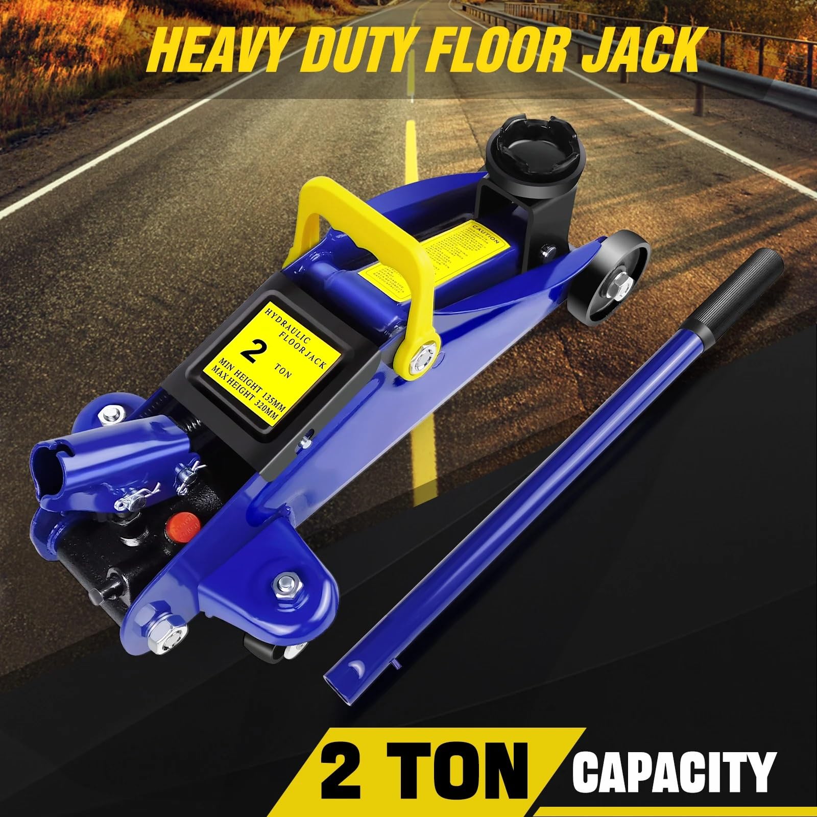 Podnośnik Podłogowy I Stojak 2-tonowy Przenośny Podnośnik Podłogowy | Zestaw do naprawy opon hydraulicznych platformy hydraulicznej
