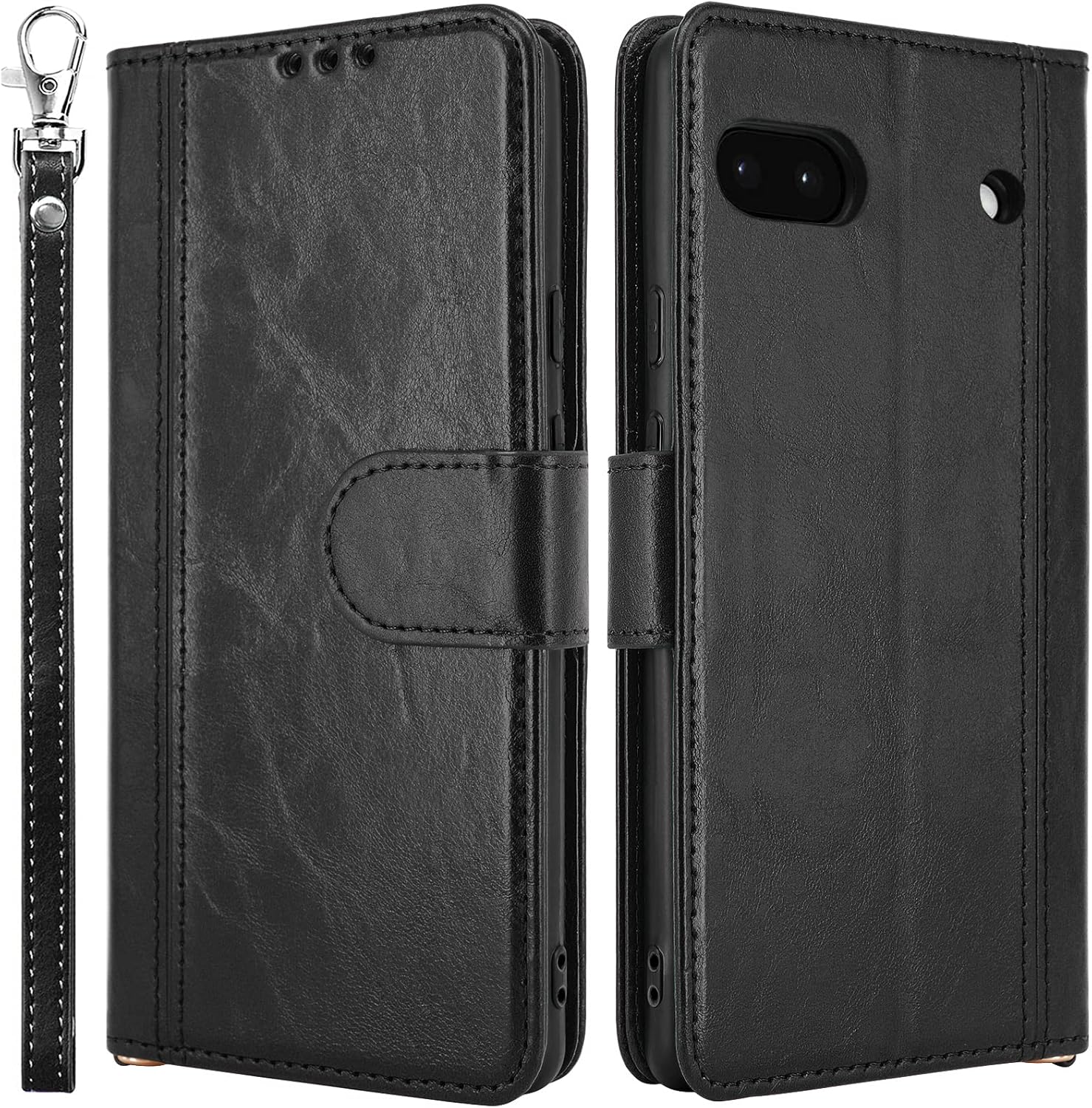 IDOOLS Leather Wallet Phone Case for Google Pixel 6a 5G