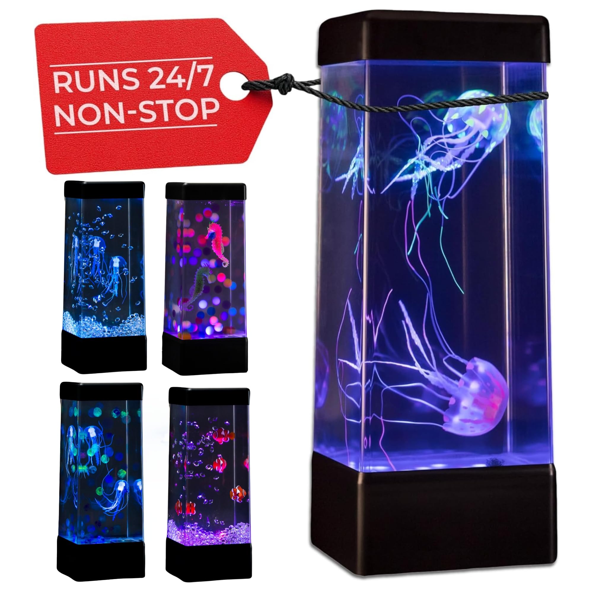 JINX LUMINOUS JELLYFISH 24/7 Nonstop Quiet Operation Premium
