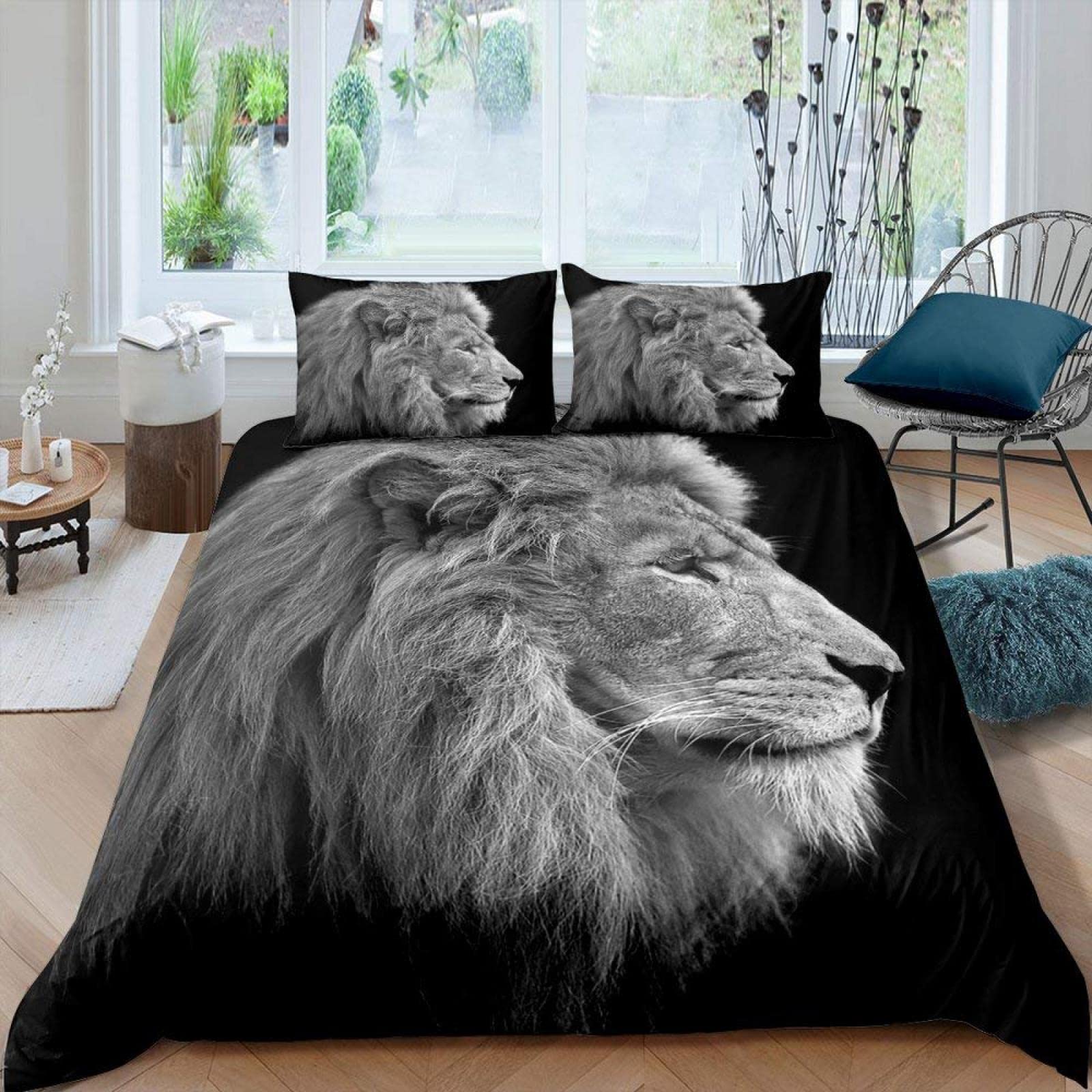 Housse de couette 160x200 zippée microfibre 110g/㎡ pour un lit d'enfant facile à faire