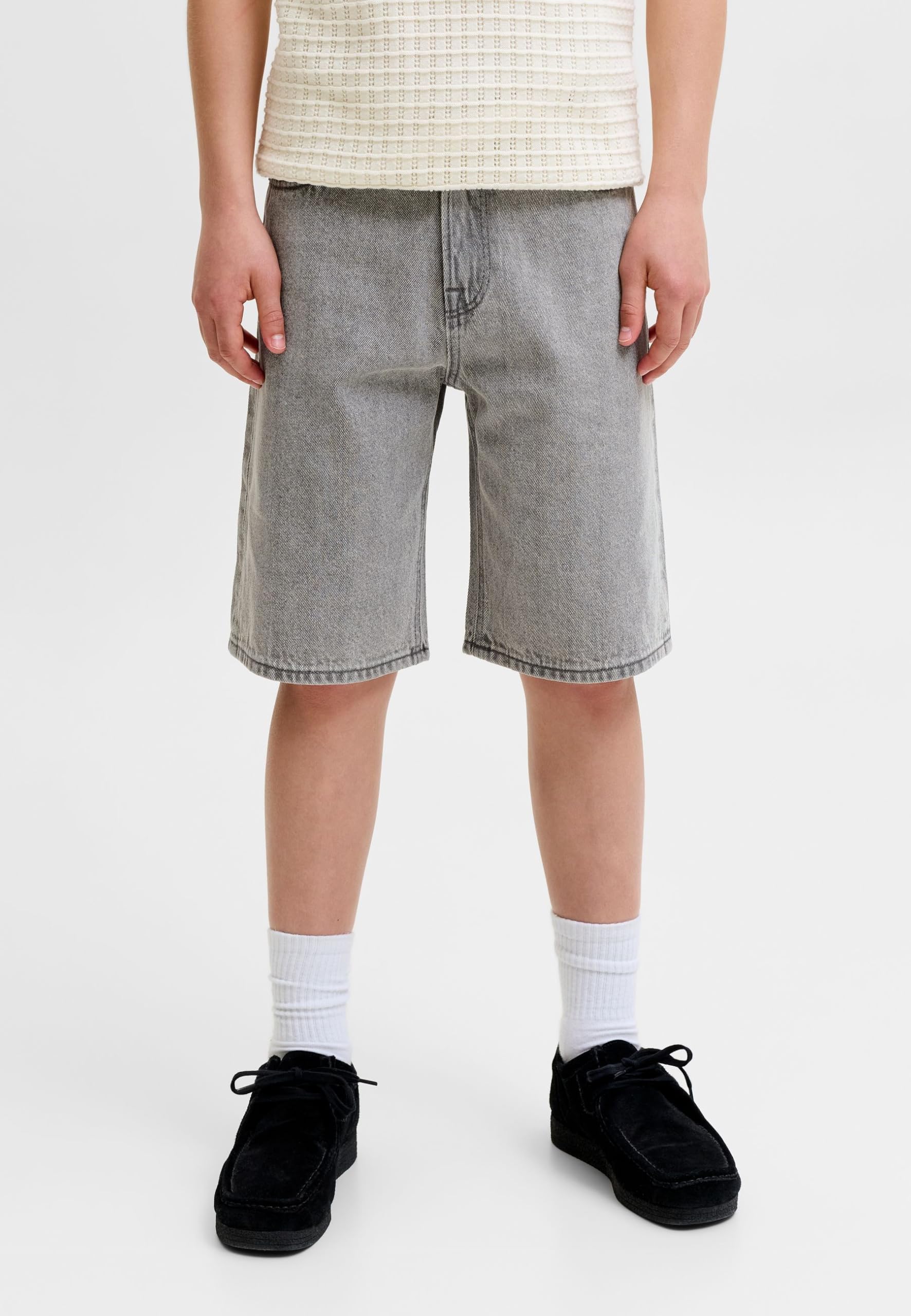 JACK & JONES Short en jean pour garçon, coupe baggy, short en jean junior