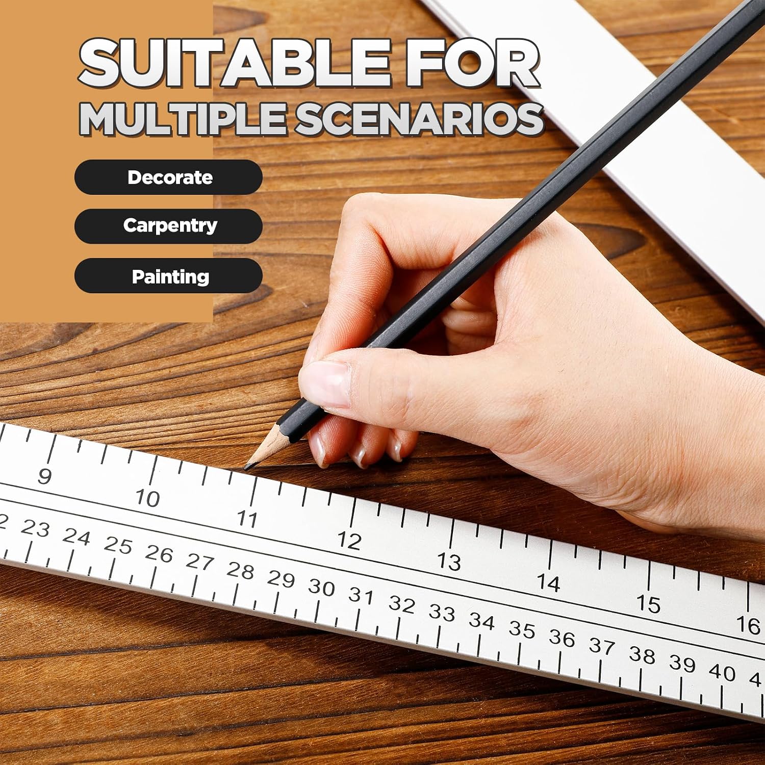 Relaxweex 24 Inch Folding Triangle Ruler Aluminum Framing Square for Carpenter Tools Construction Framing Tool Woodworking Foldable Frame Measurement Angle Ruler