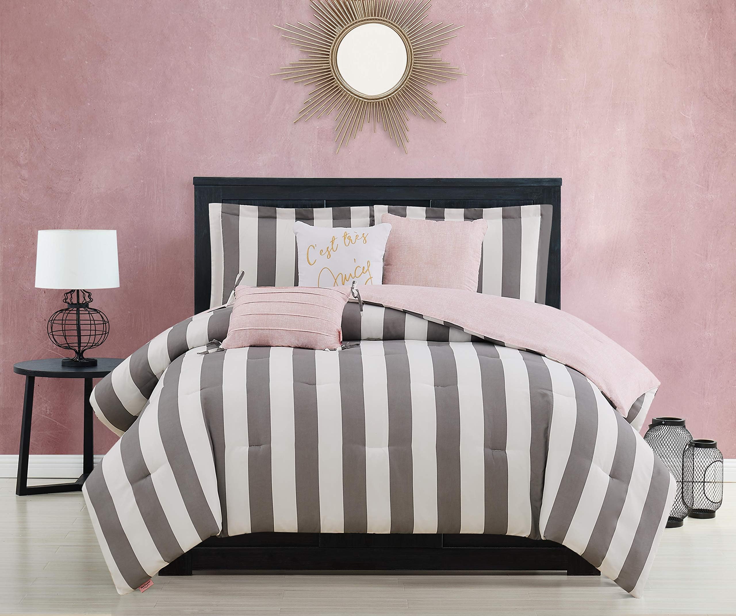 Comforter Set, Polyester, Cabana Stripe, Twin