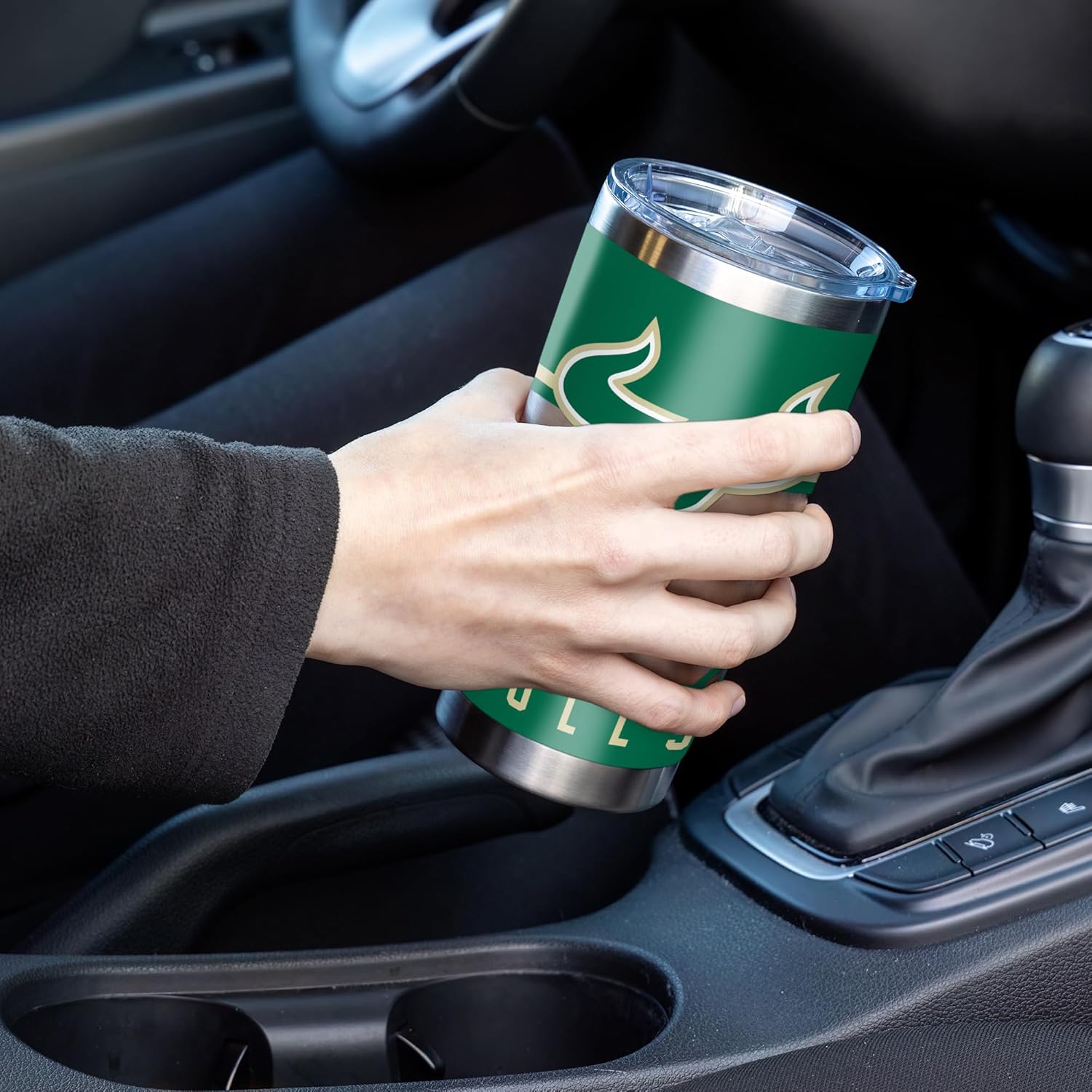 Rico Industries NCAA South Florida Bulls - USF 20oz Stainless Steel Tumbler with Lid - Great For Coffee, Tea, Water or Cocktails - Image 3