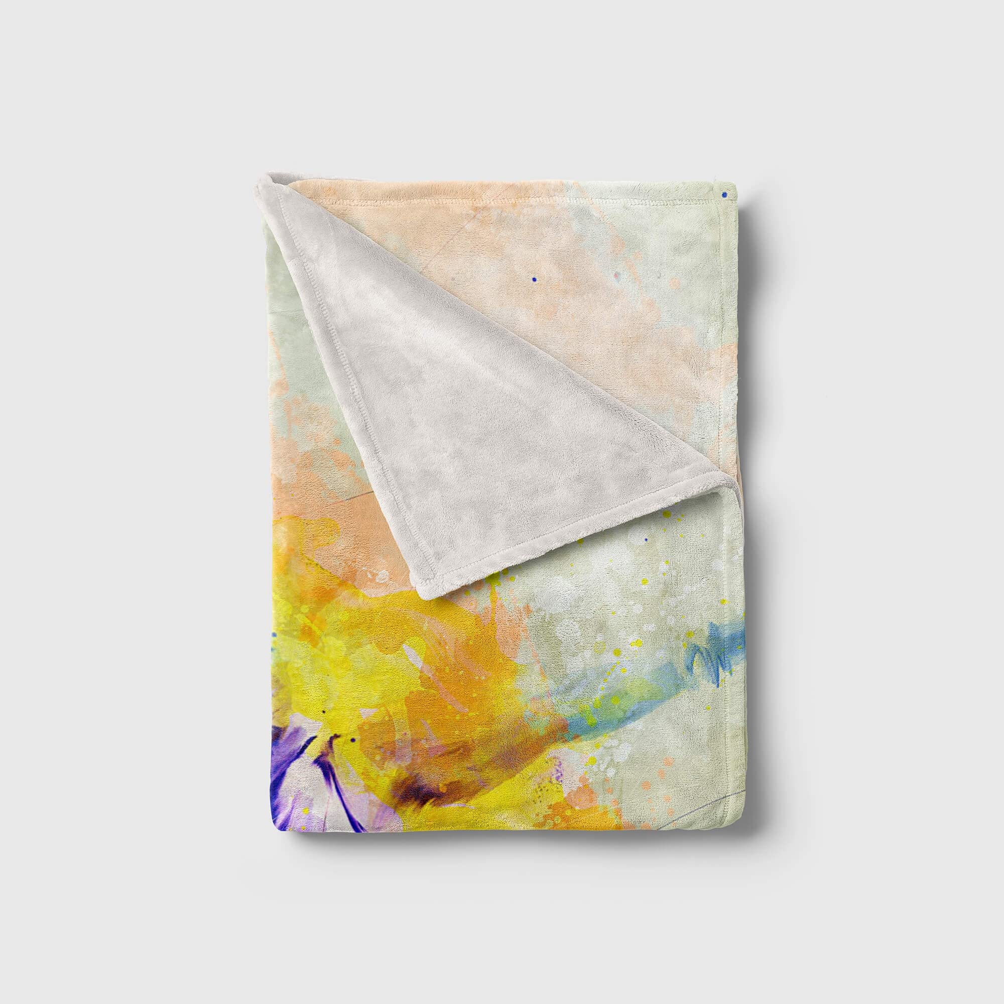 SplashArt Sport Handtuch Strandhandtuch Saunatuch Kuscheldecke Kunstvoll Kugelstoßen SPOR Größe 180 x 130 cm (Tagesdecke - Sherpa Flies)