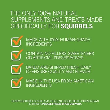Henry's Healthy Blocks Food for Squirrels, Flyers, Rats and Mice