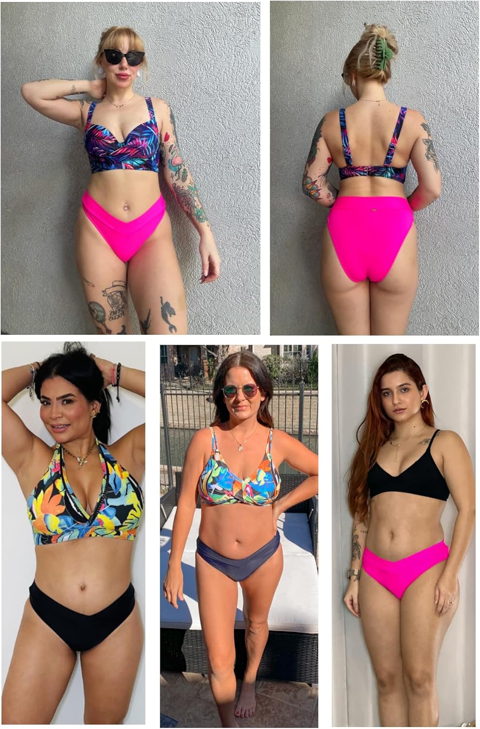 Zmart Women V Cut Cheeky Bikini Bottom - High Cut Bathing Suit Bottom Mid Rise Swim Bottoms Swimsuit - Image 4