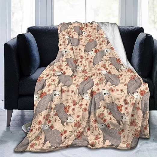 Possums Throw Blankets Flannel Fleece Blanket 60