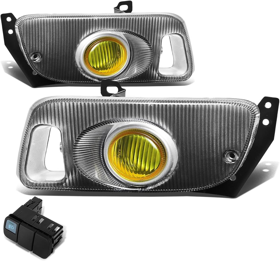 Dna Motoring Fl-Hc922-Am Fog Light Amber [For 92-95 Honda Civic 2/3Dr]