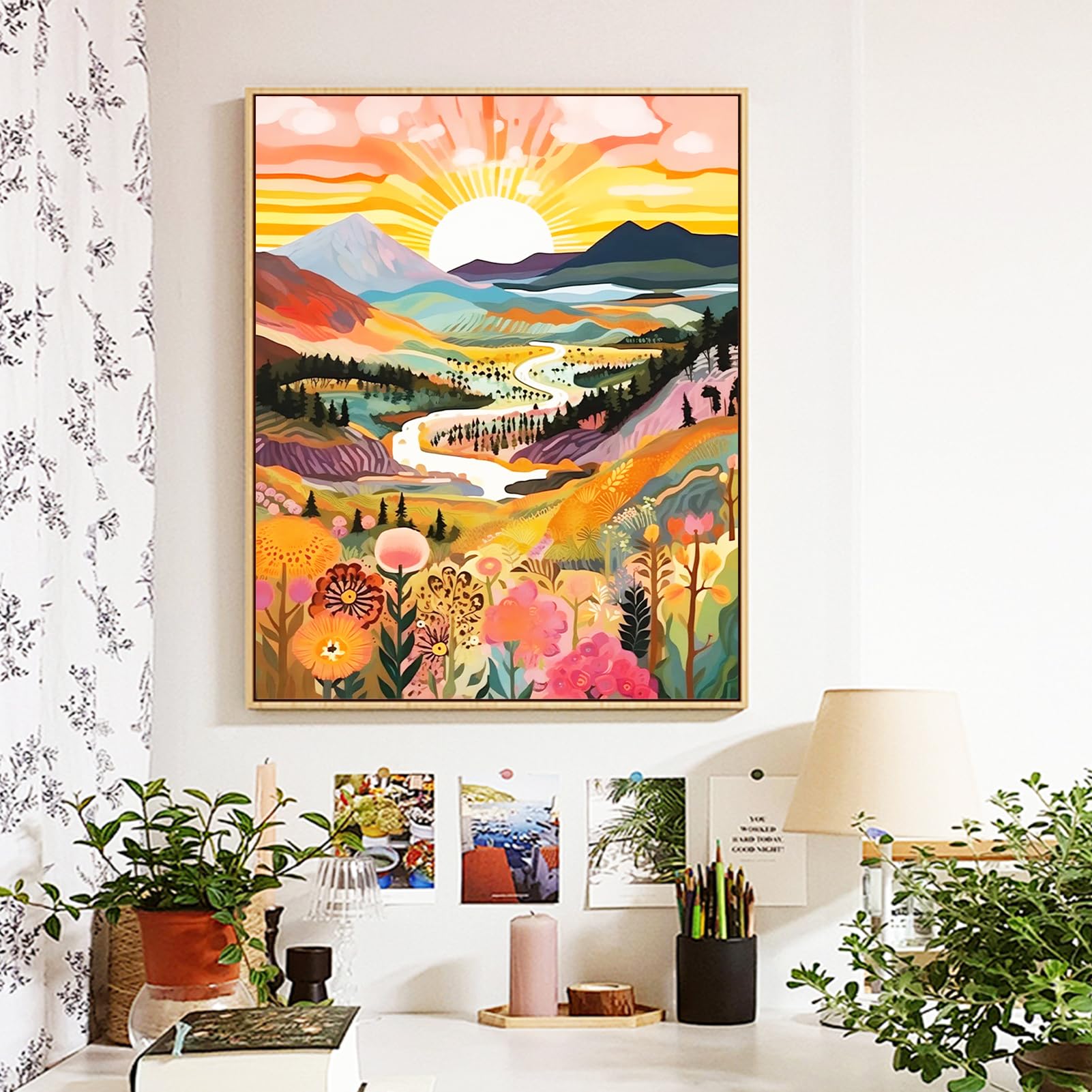 MAXBYE Malen Nach Zahlen Für Erwachsene – DIY Ölgemälde Set Auf Leinwand 40x50 Cm Mit Acrylfarben & Pinseln