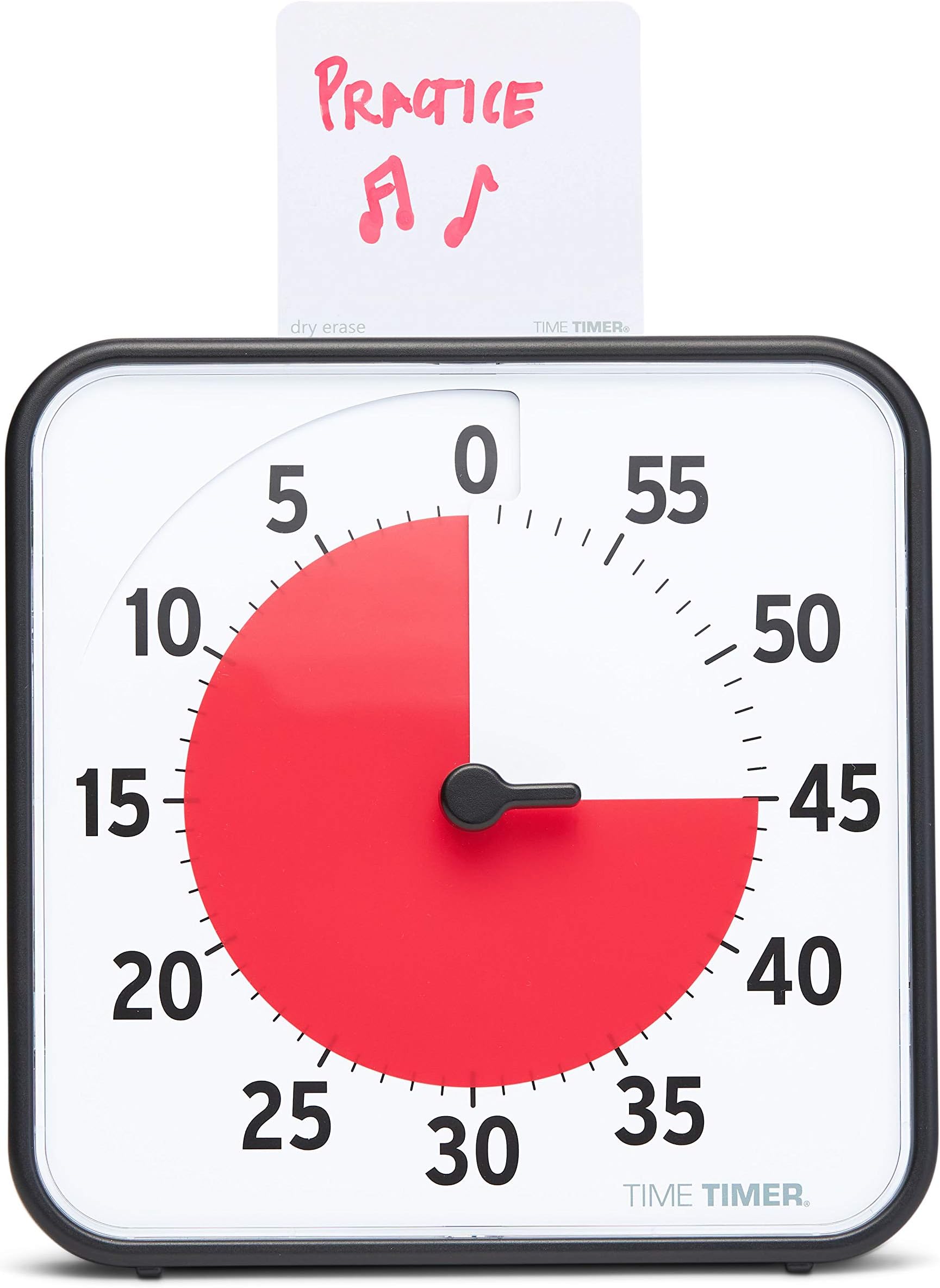 8 inch Visual Timer - 60 Minute Desk Countdown Clock with Dry Erase Activity Card, Also Magnetic - for Kids Classroom, Homeschooling Study Tool, Task Reminder, Home and Kitchen Timer