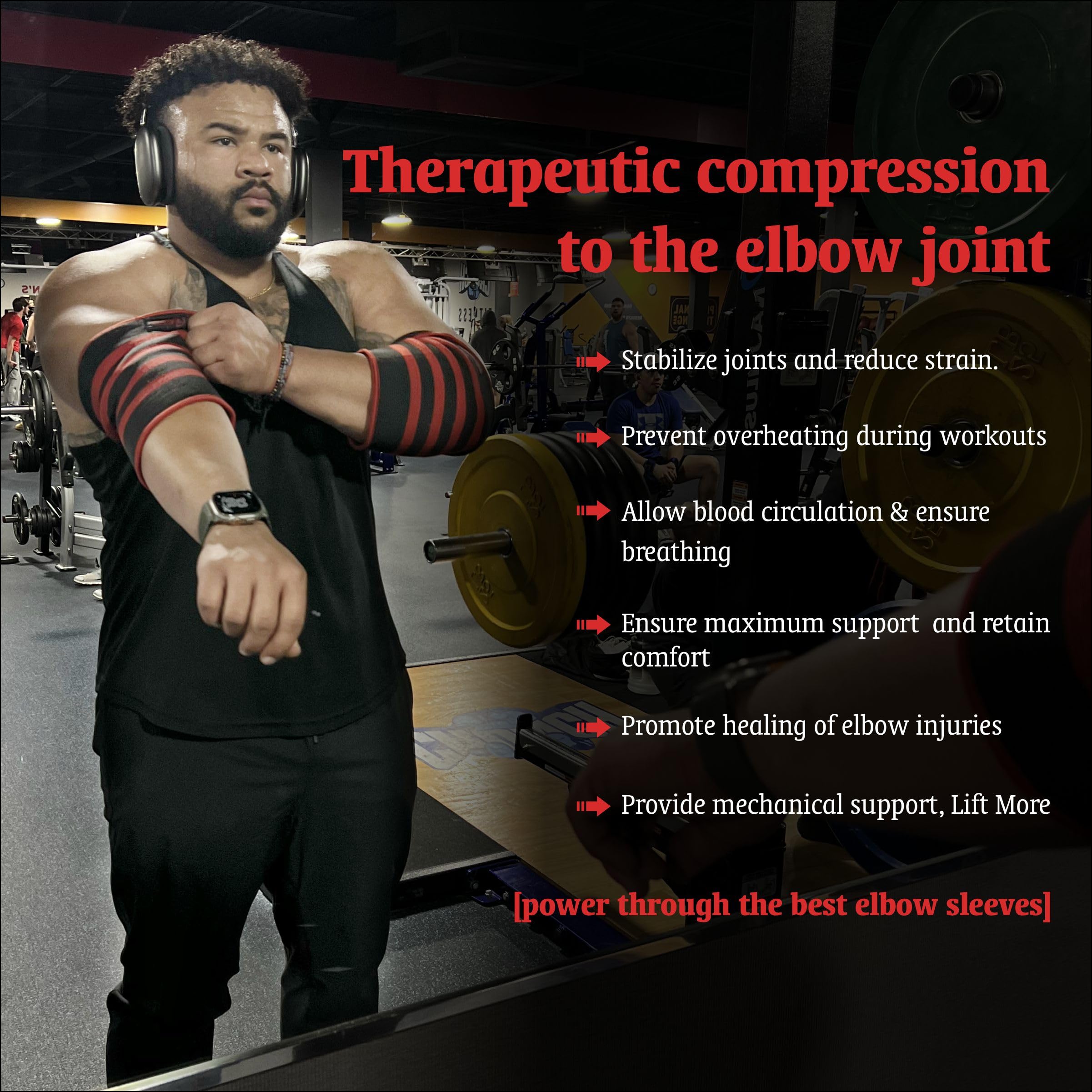 Elbow Sleeve (Pair) Dual-Ply Elbow Support & Compression for