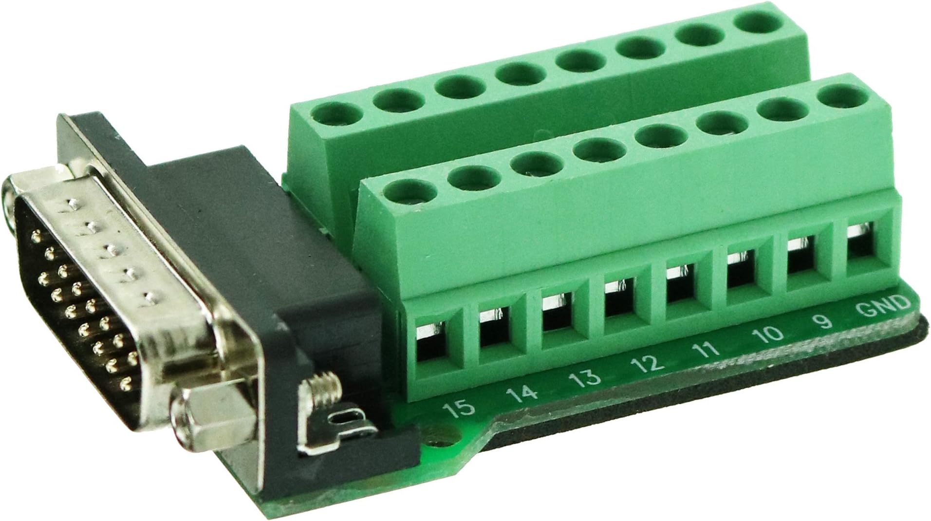 TwinkleBay DB15 Breakout Connector 15 Pin Connector Male with Nut