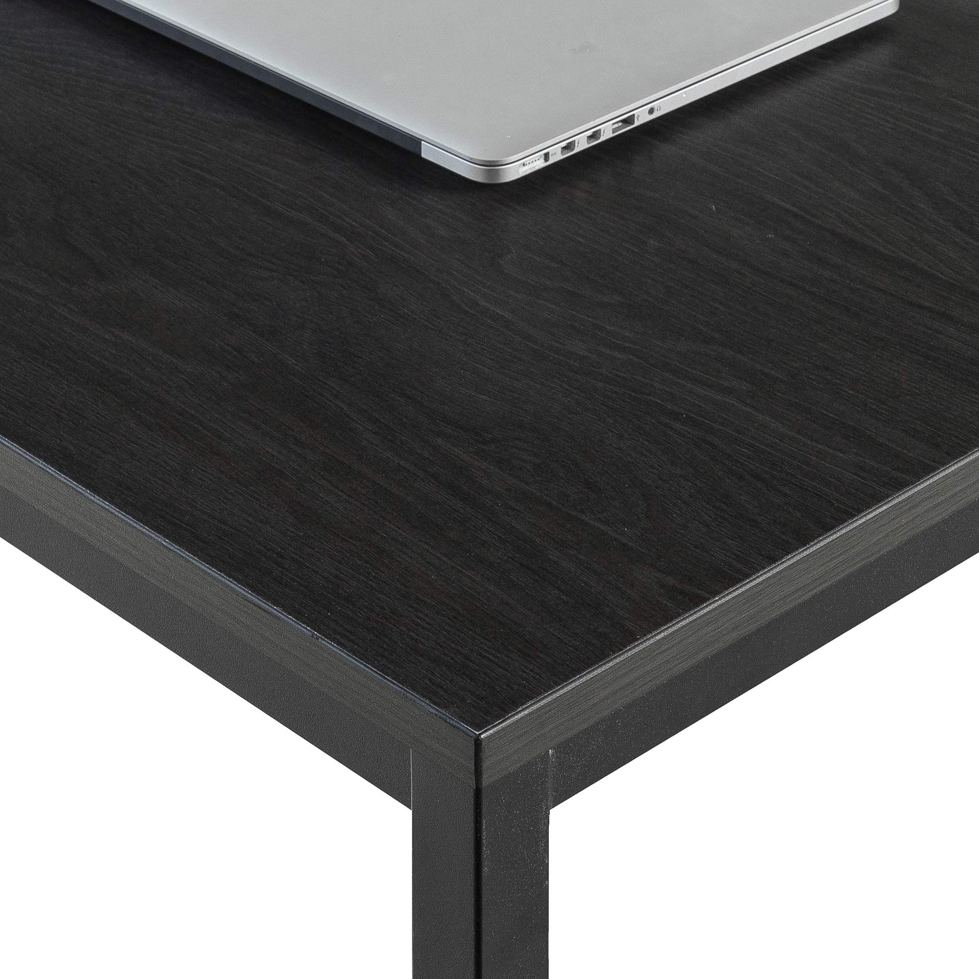 Zinus Jennifer Tavolo Scrivania 160 x 61 x 74 cm - Scrivania Ufficio Multiuso in Metallo e Legno - Facile da Montare - Marrone Espresso Scuro