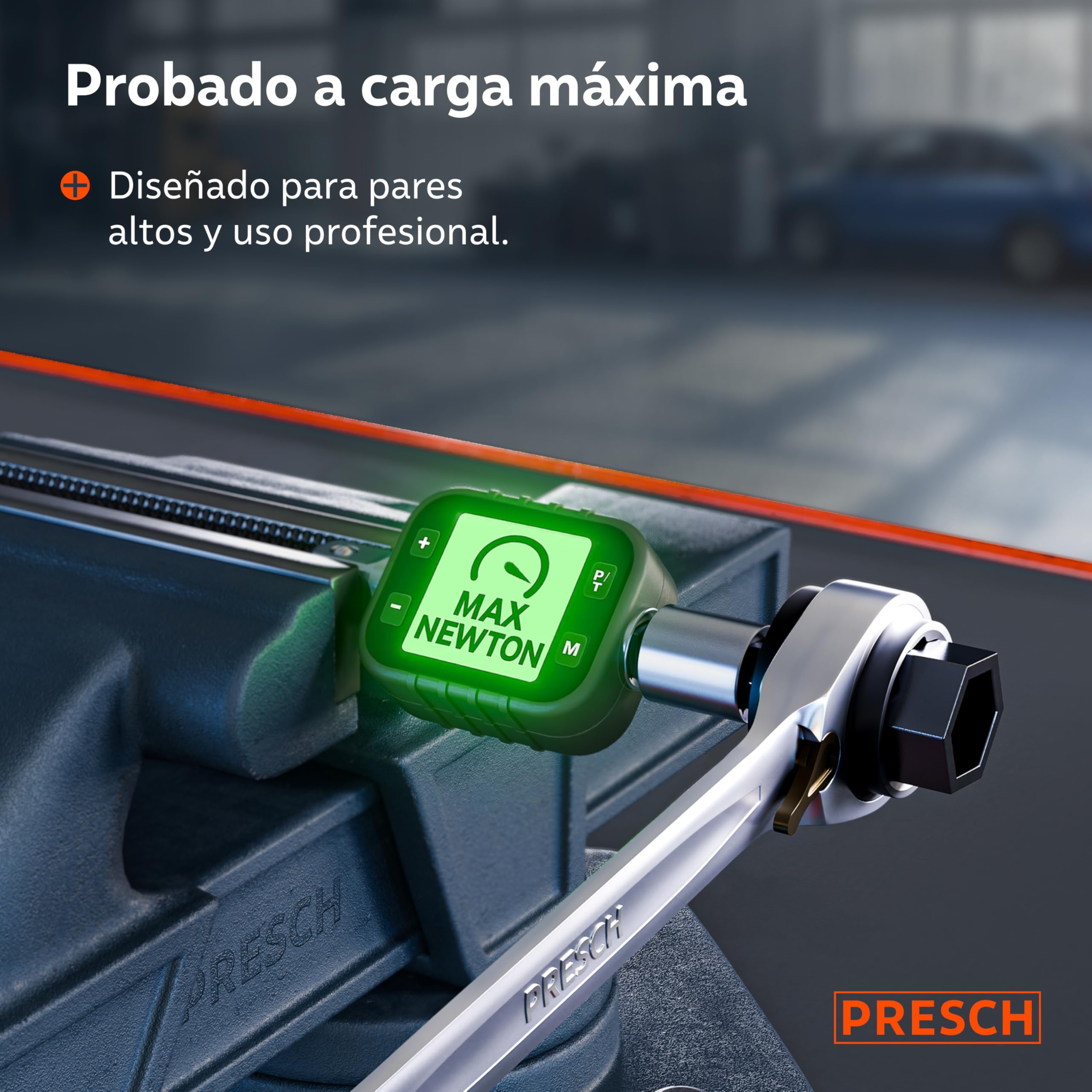 PRESCH Llave carraca doble 4 en 1 (9/11mm y 14/15mm) – Función de reversible – Con 90 dientes y ángulo de retroceso de 4° – 4 tamaños en una sola llave de carraca - Extremadamente resistente