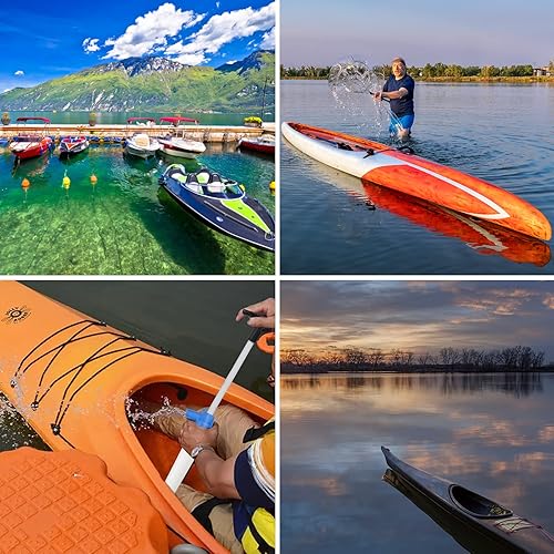 Miniatura 7 de Bomba de sentina manual para barcos Kayak Bomba de sentina manual de kayak Bomba de agua manual para barcos Bomba de sentina manual portátil