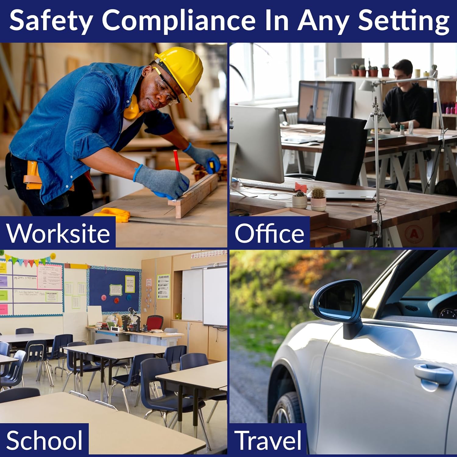 MFASCO 2021 ANSI/OSHA Approved Class B First Aid Kit Type I, II or III 129 pcs, Great for Offices, Shops - Wall-Mounted or Carried, Convienient - in Durable Plastic Box 9 1/2 x 9 1/2 x 3, USA Made