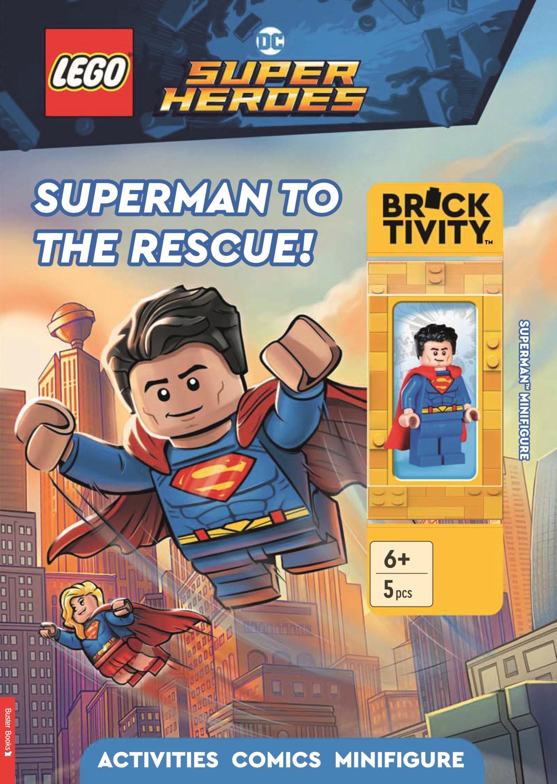 LEGO® DC Super Heroes: Superman to the Rescue Activity Book (with Superman™ minifigure) (LEGO® Minifigure Activity)