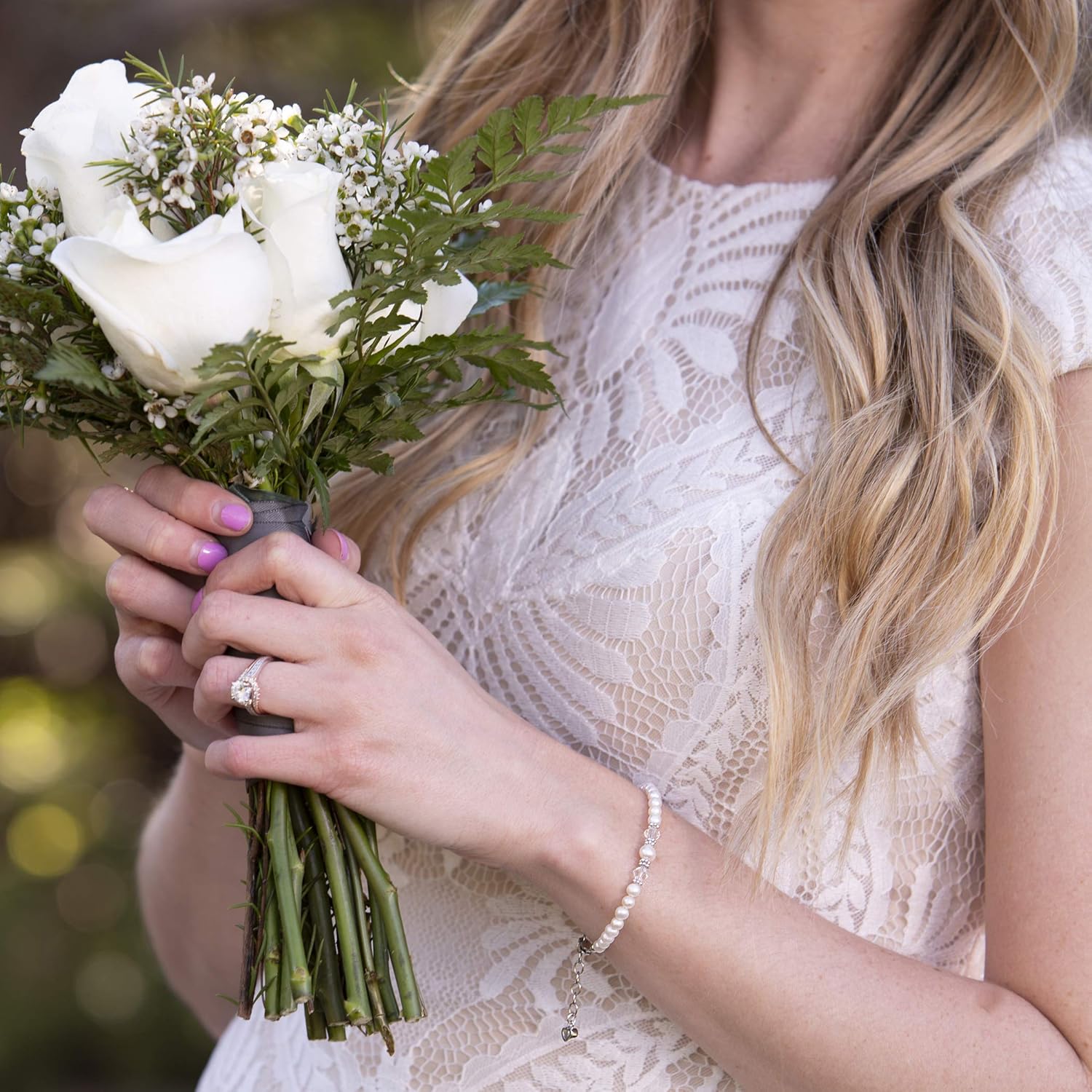 Cherished Moments Babe to Bride Keepsake Bracelet in 925 Sterling Silver and Cultured Pearls for Baby Girl