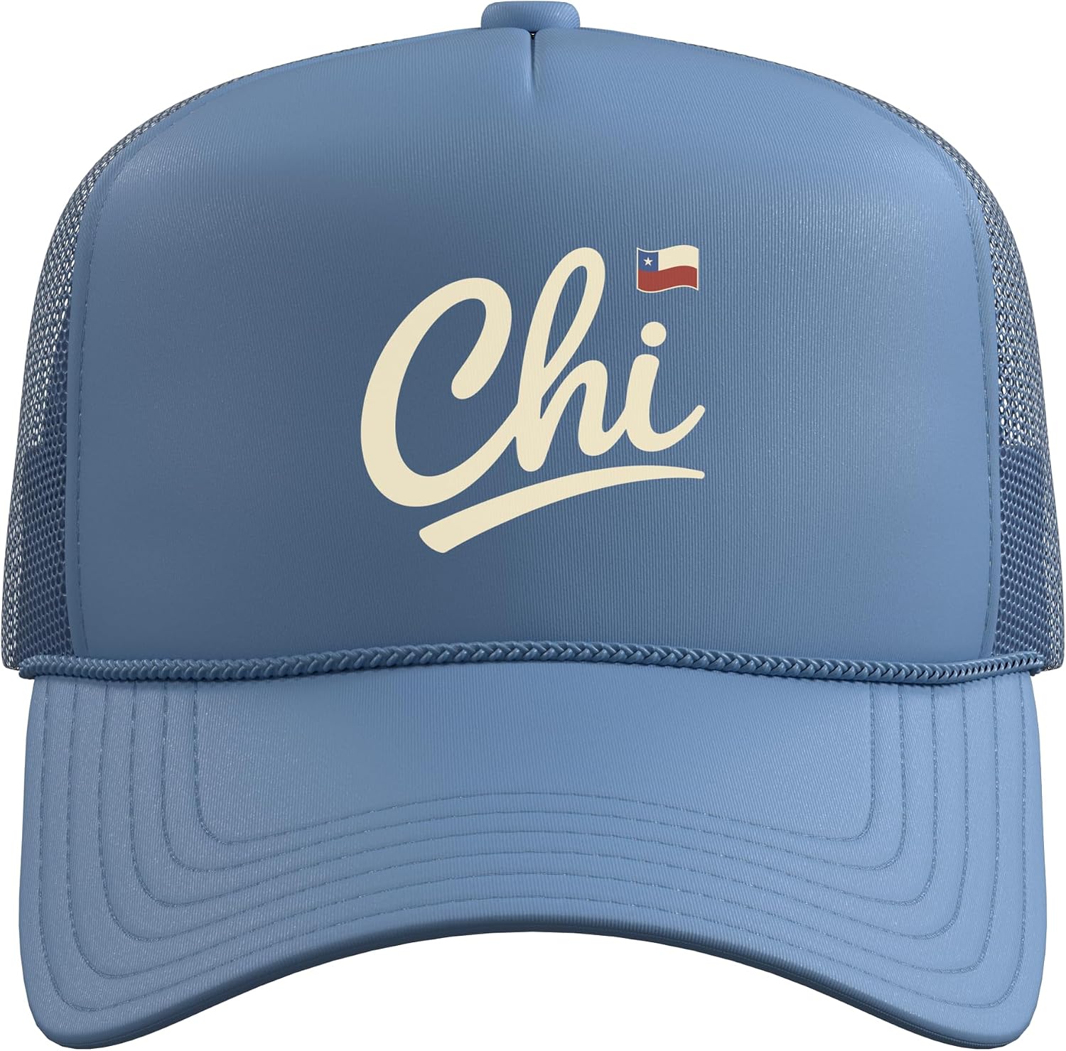 Chile Vintage Script Fan Trucker Hat with Adjustable Mesh Back