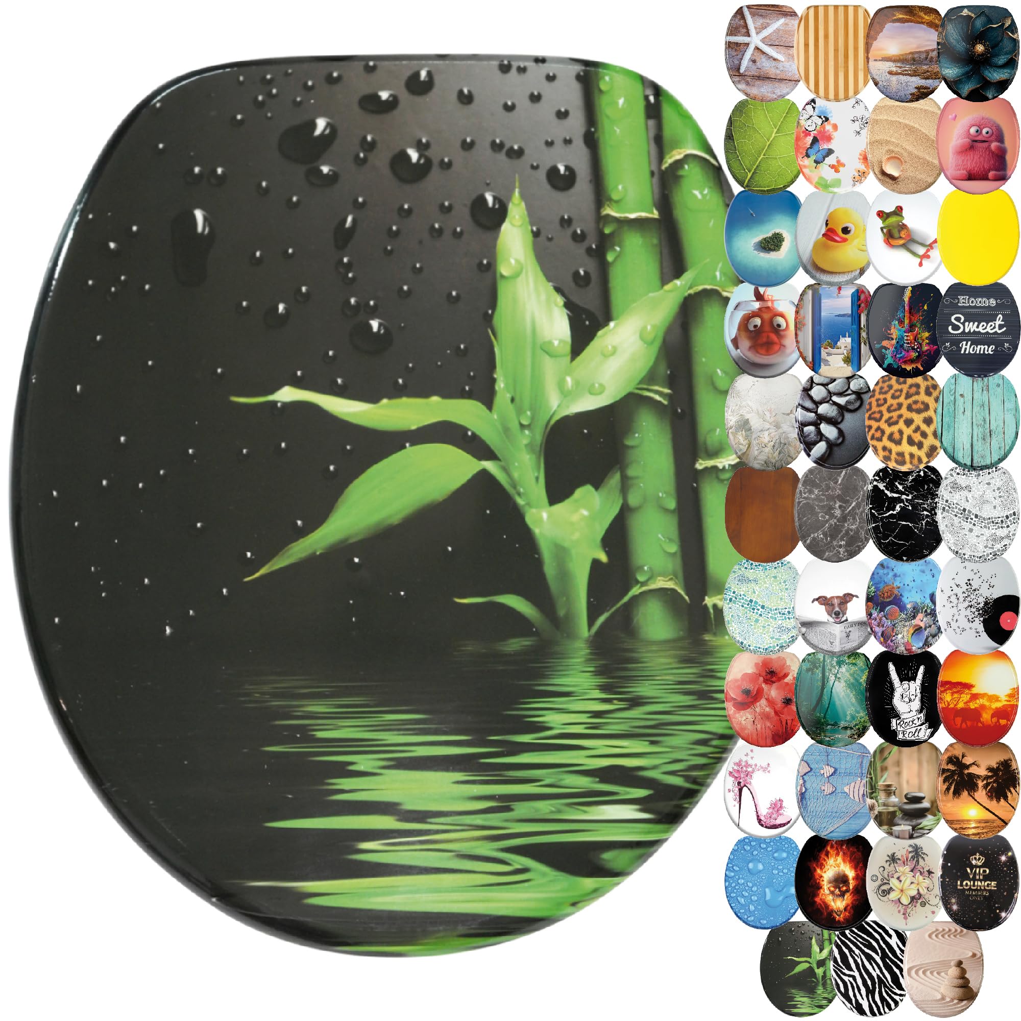Sanilo Soft Close Toilet Seat, Wide Choice of New Toilet Seats, Stable Hinges, Easy to Mount (Virella) โ image 1