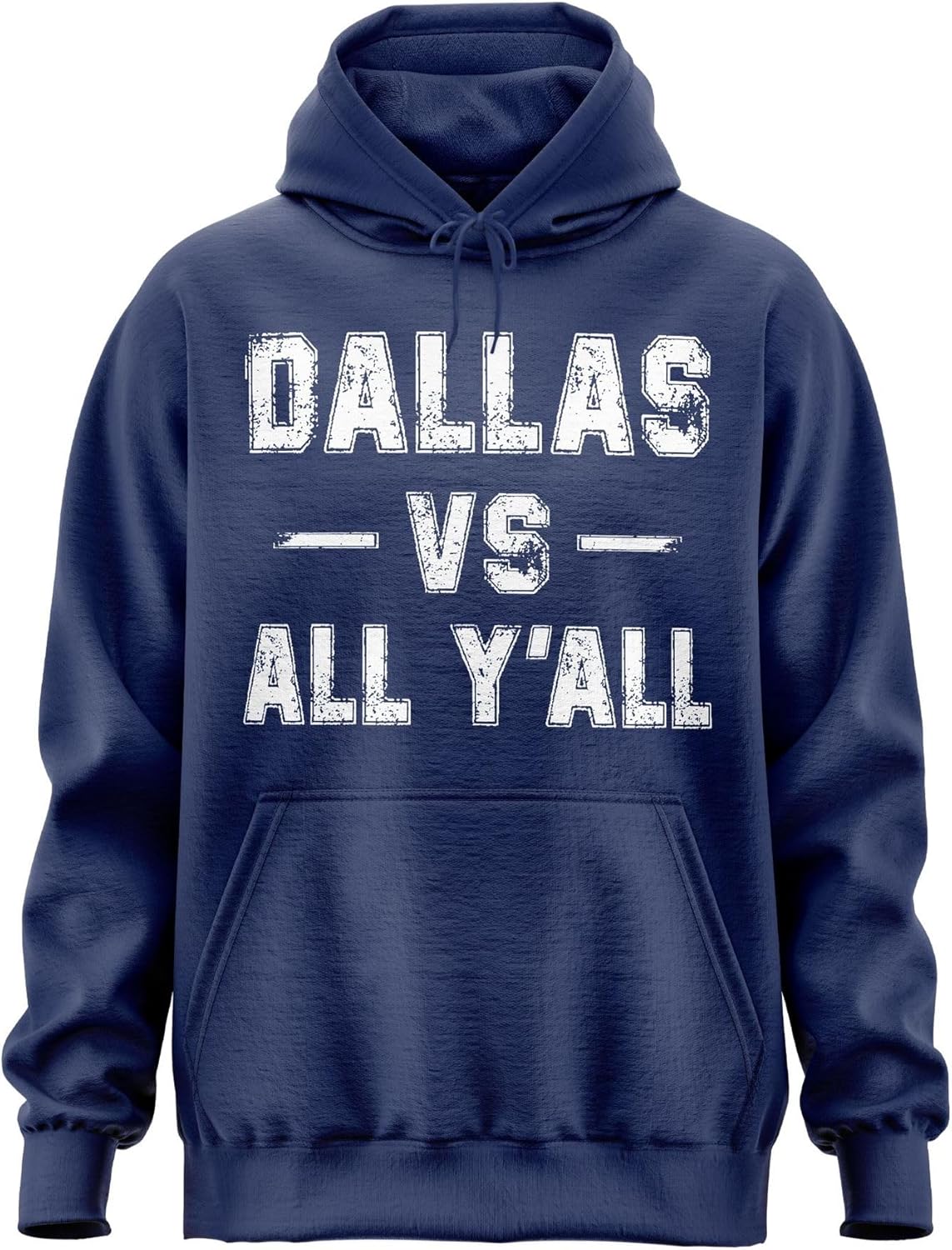 Printbox Originals Dallas Vs All Yall Mens Hoodie, Texas Dallas Hoodie for Men, Unisex Style Hooded Sweatshirt Apparel