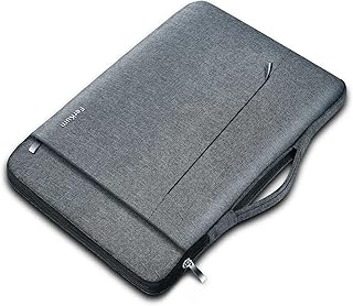 Ferkurn パソコン ケース 11.6 12 12.5 インチ PCケース 衝撃吸収 パソコンバッグ タブレット ケース 撥水加工 手提げカバン パソコンケース 持ち歩き 通勤 ビジネス ラップトップ クロームブック 12.3-13" Surface Pro 9 8 7 X/Surface laptop go 12.4/iPad Pro 12.9/Dynabook C1/NEC Chromebook y3 y2/dell chromebook 3100/Macbook 11 Air 12/Lenovoレノボ 300e IdeaPad/Acer Spin 511 311/Fujitsu/ASUS/HP Chromebook 11 12.1/Let's note12.1 対応 PCインナーバッグ (グレー)