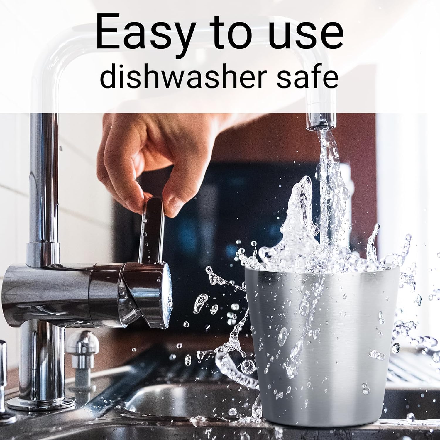 Beasea Stainless Steel Cups 6 oz, 4 Pack Small Stainless Steel Tumbler Bulk Stackable Insulated Mini Cups for Drinking Double Wall Metal Glasses Tin Cups for Home Restaurant Office Party Camping - Image 5