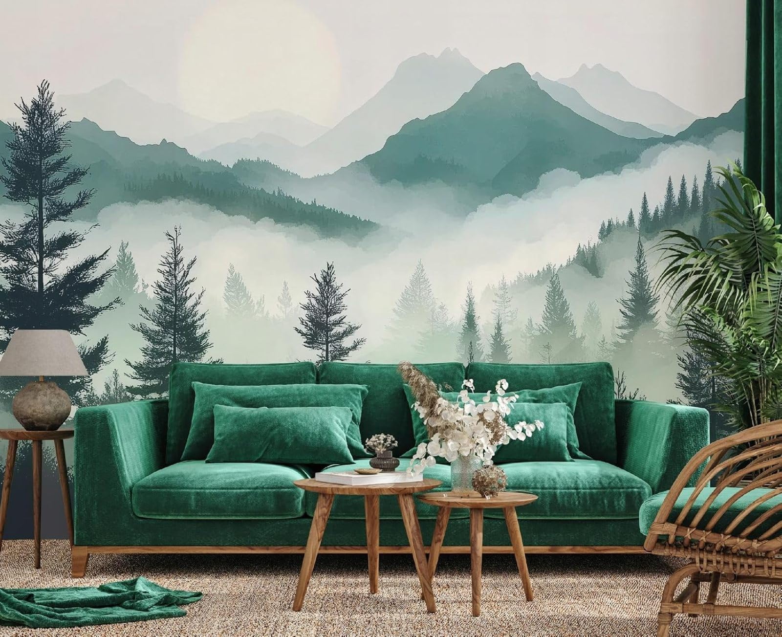 Kfjhgbdshhj 3D Mural Photo Mural-Wallpaper Mountains - For Living Room Bedroom - 3D,430Cmx300cm Poster - Wall Sticker - Frameless Picture