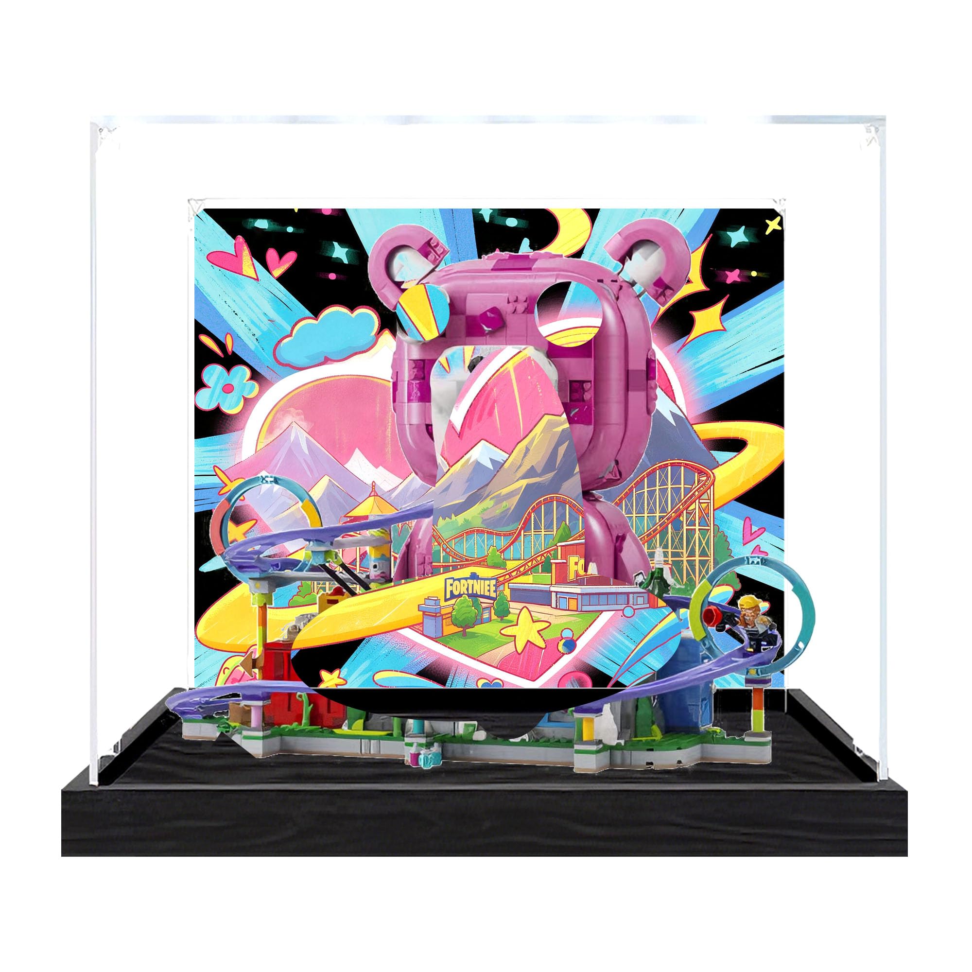 Clear Acrylic Showcase Box for Le-go 77082 Sets (Background 2)