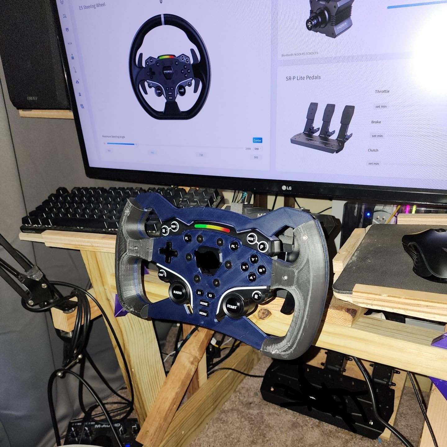 Formula/GT Wheel Mod For M.O.Z.A. ES Steering Wheel Gaming Controller for Console and PC-image-18