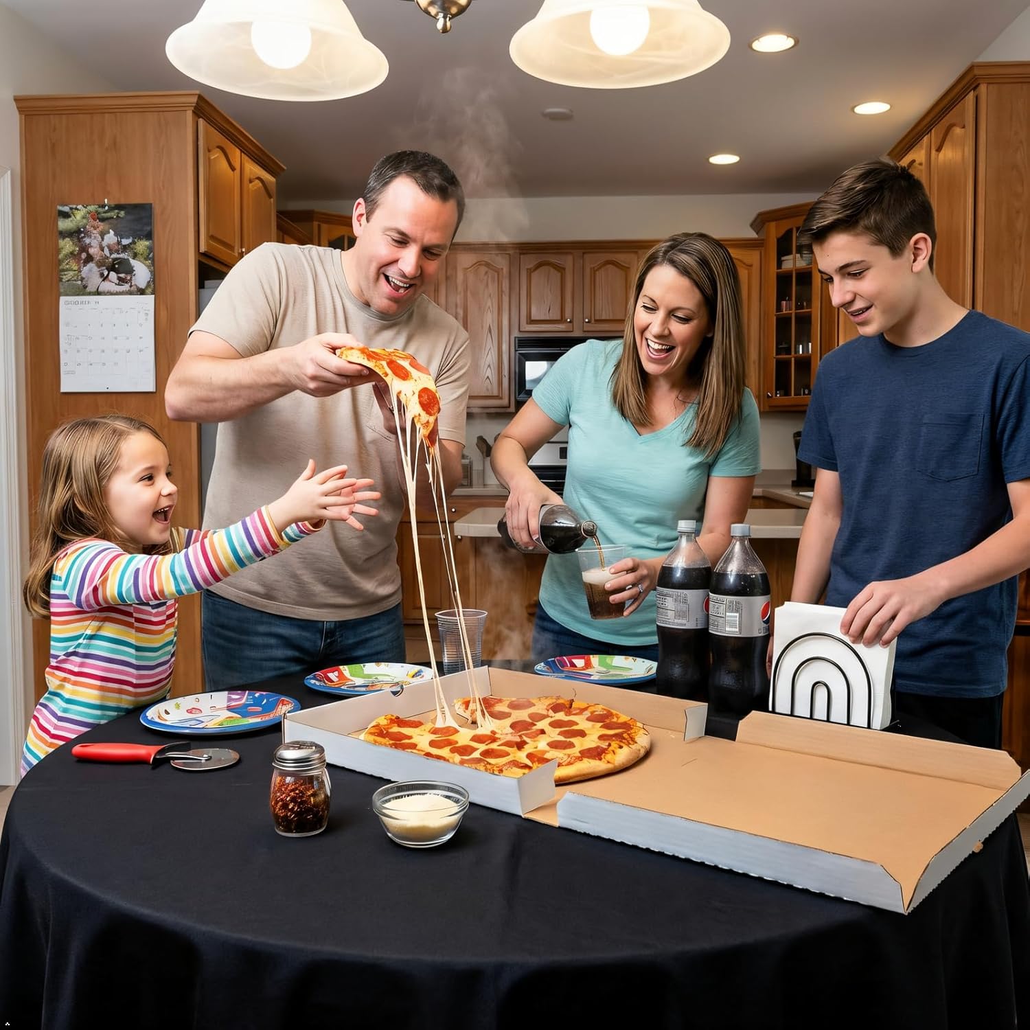 8 Pack Black Round Tablecloth 120 Inch Black Table Cloth Stain and Wrinkle Resistant Reusable and Washable Polyester Fabric Table Covers for Buffet Wedding Party and Banquet - Image 3