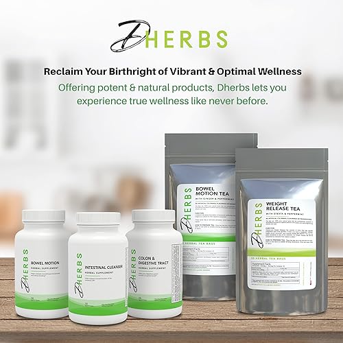 Miniatura 9 de DHerbs Suplemento de digestión limpiador intestinal, 100 cápsulas vegetarianas, cápsulas de limpieza del sistema digestivo hechas con hierbas puras,