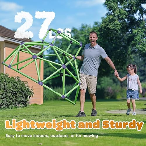 Miniatura 4 de Zupapa Monkey Bars Climbing Dome - Gimnasio de la jungla resistente y portátil para niños, juego de patio trasero para niños, diversión activa al