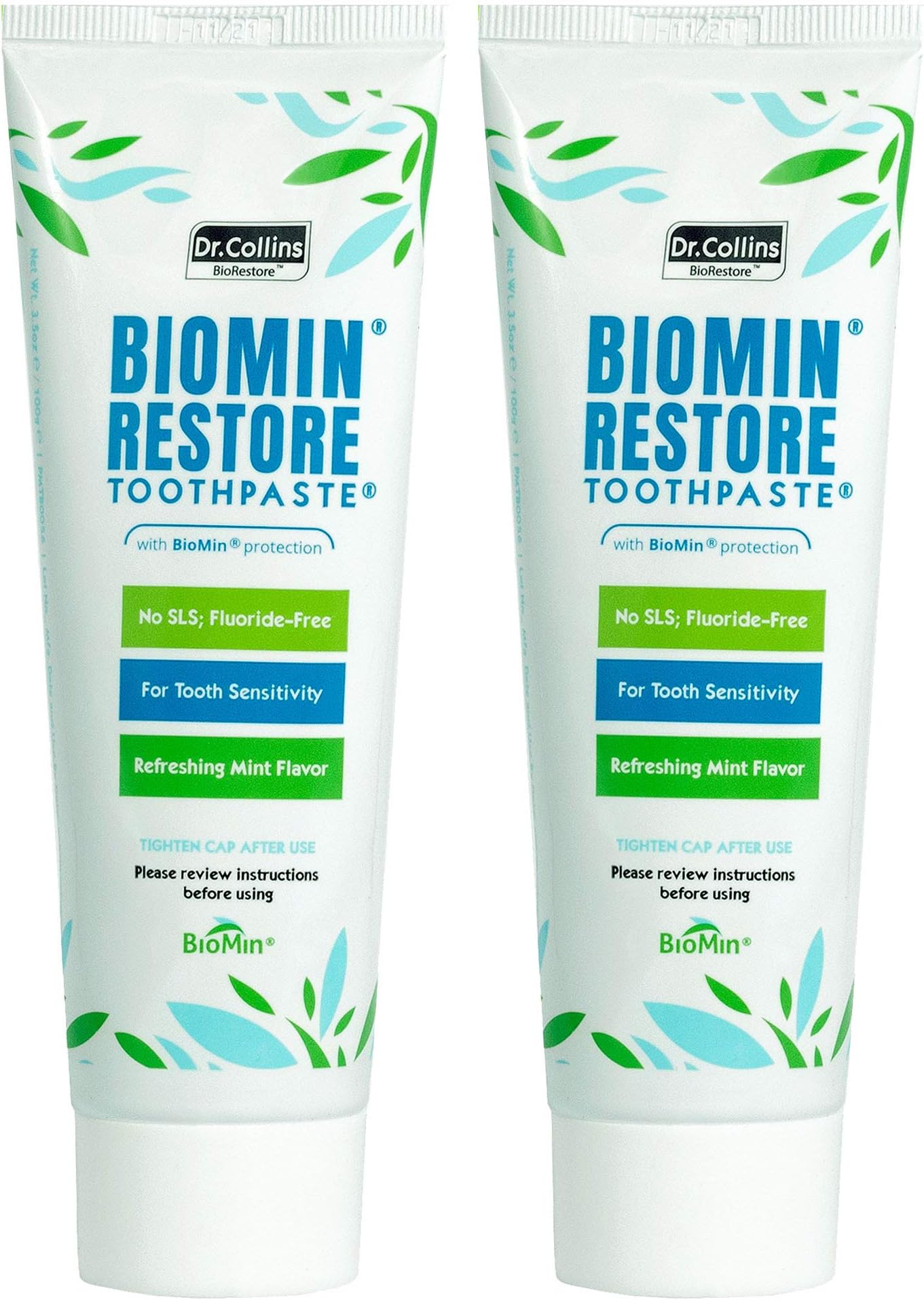 Biomin Restore Toothpaste with Biomin C, 3.5oz (Pack of 2)