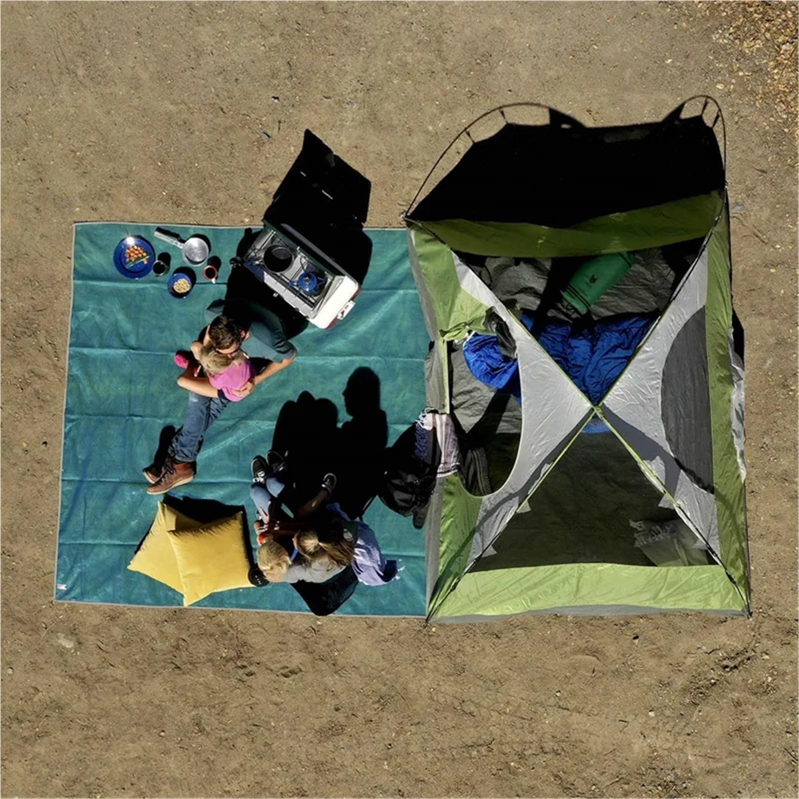 Couverture Pique Nique Couverture de Pique-Nique, Grand Tapis de Plage sans Sable, Tapis de Camping Pliable, Tapis de Plage Portable et léger(Beach Mat M)