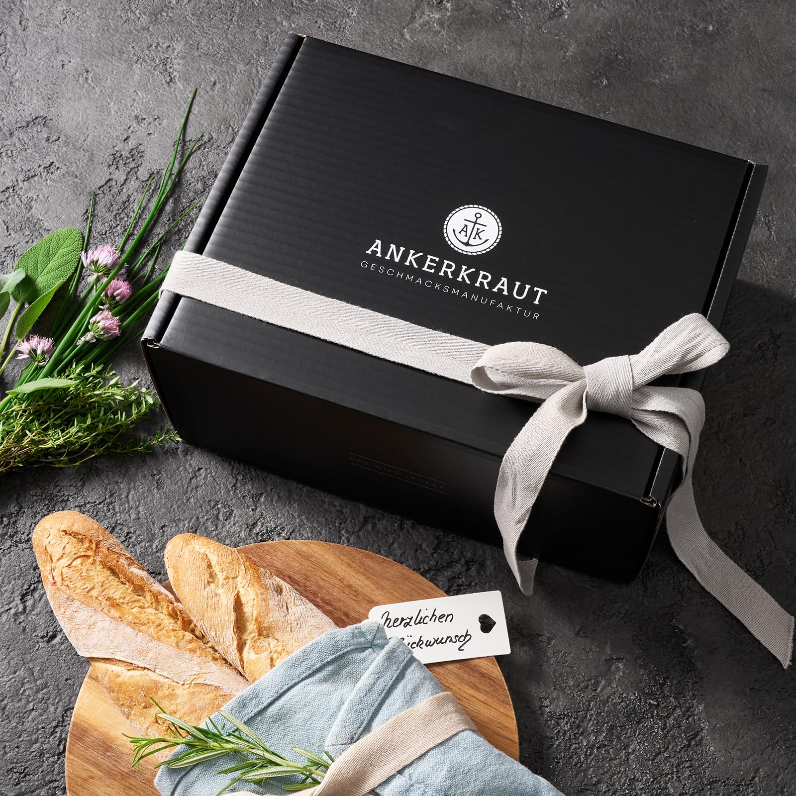 Ankerkraut Kochbuch Set mit 12 Korkengläsern, einfache Rezepten zum Nachkochen für Jedermann, Geschenk-Set