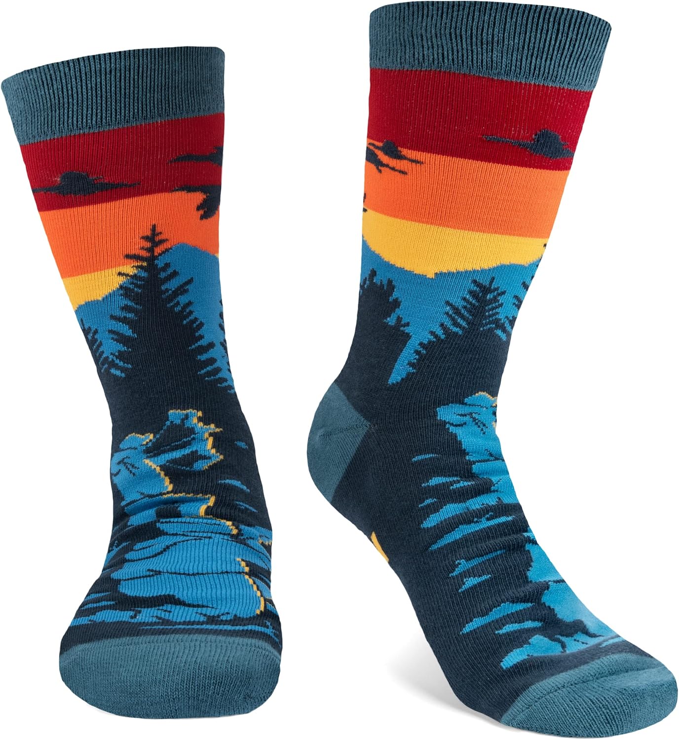 Lavley Fishing & Hunting Socks Funny Gift for Outdoor Hunters & Fishermen | Premium Cotton Blend, Super Soft, Durable, Gift for Outdoor Hunters, Funny Fishing & Hunting Socks
