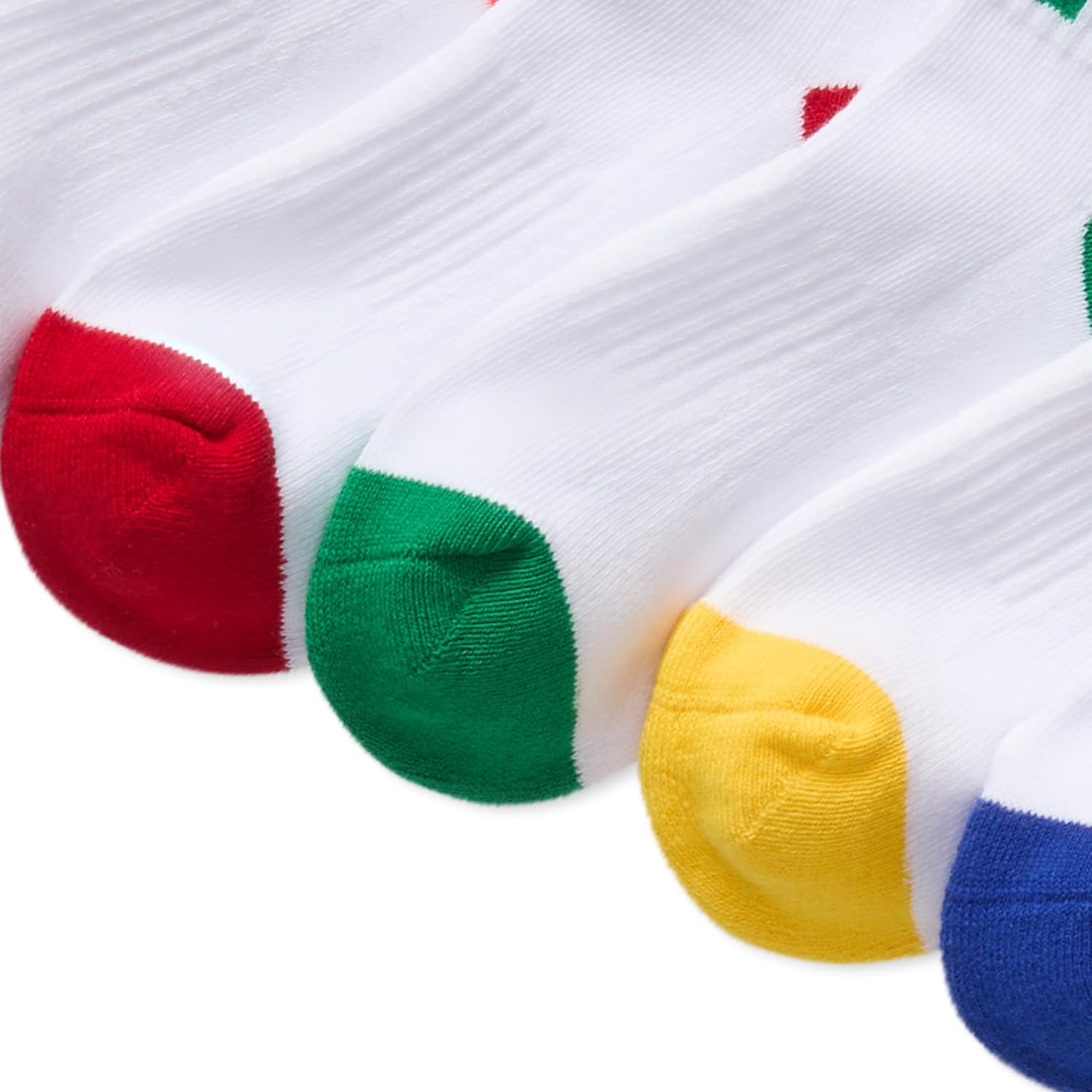 POLO RALPH LAUREN Boys' Athletic Performance Ankle Socks - 6 Pair Pack - Soft Cushioned Comfort