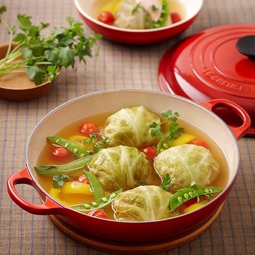 Miniatura 2 de Le Creuset Cacerola de hierro fundido esmaltado de 5 cuartos de galón, color rojo cereza